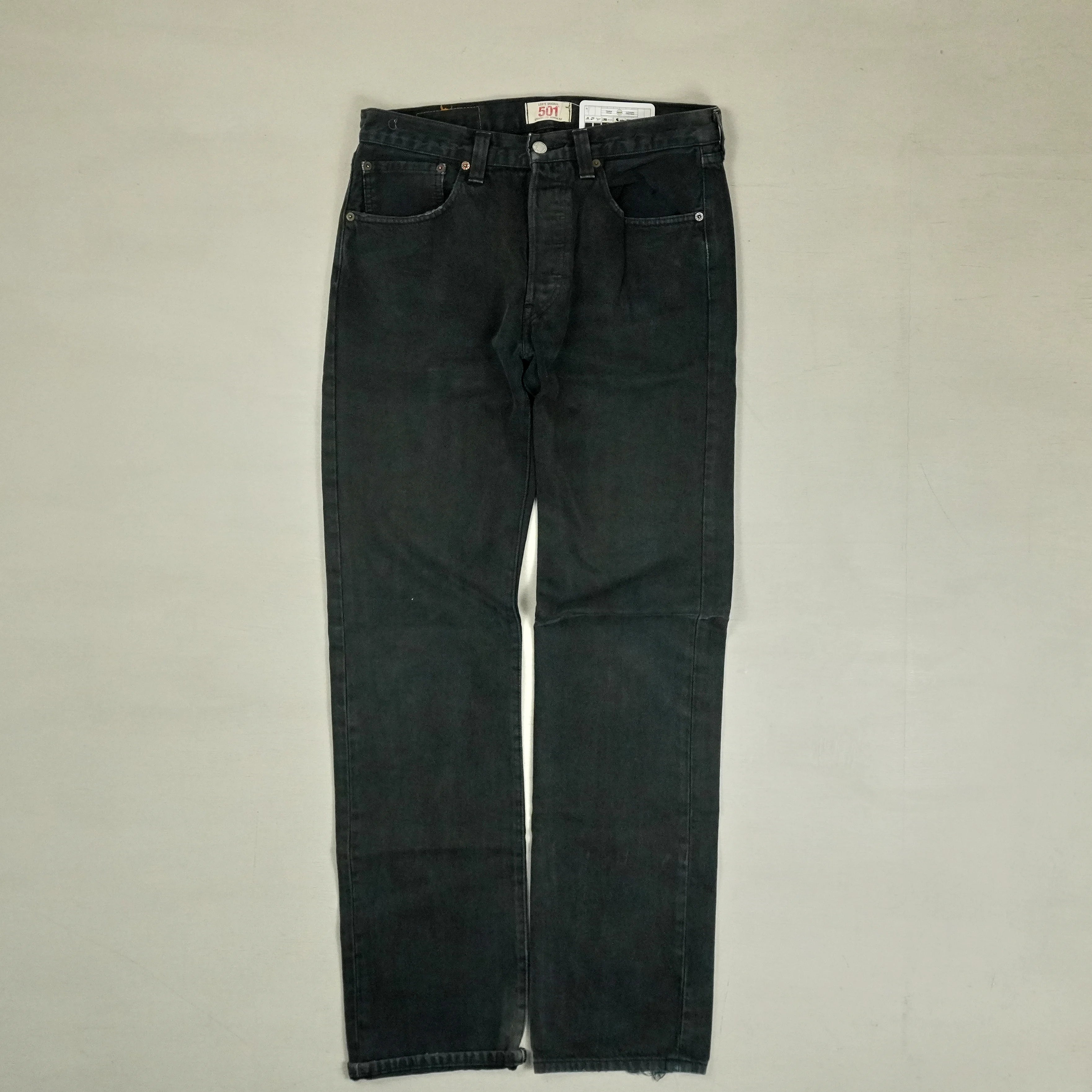 Levi's 501s Black Trousers (32 X 34)