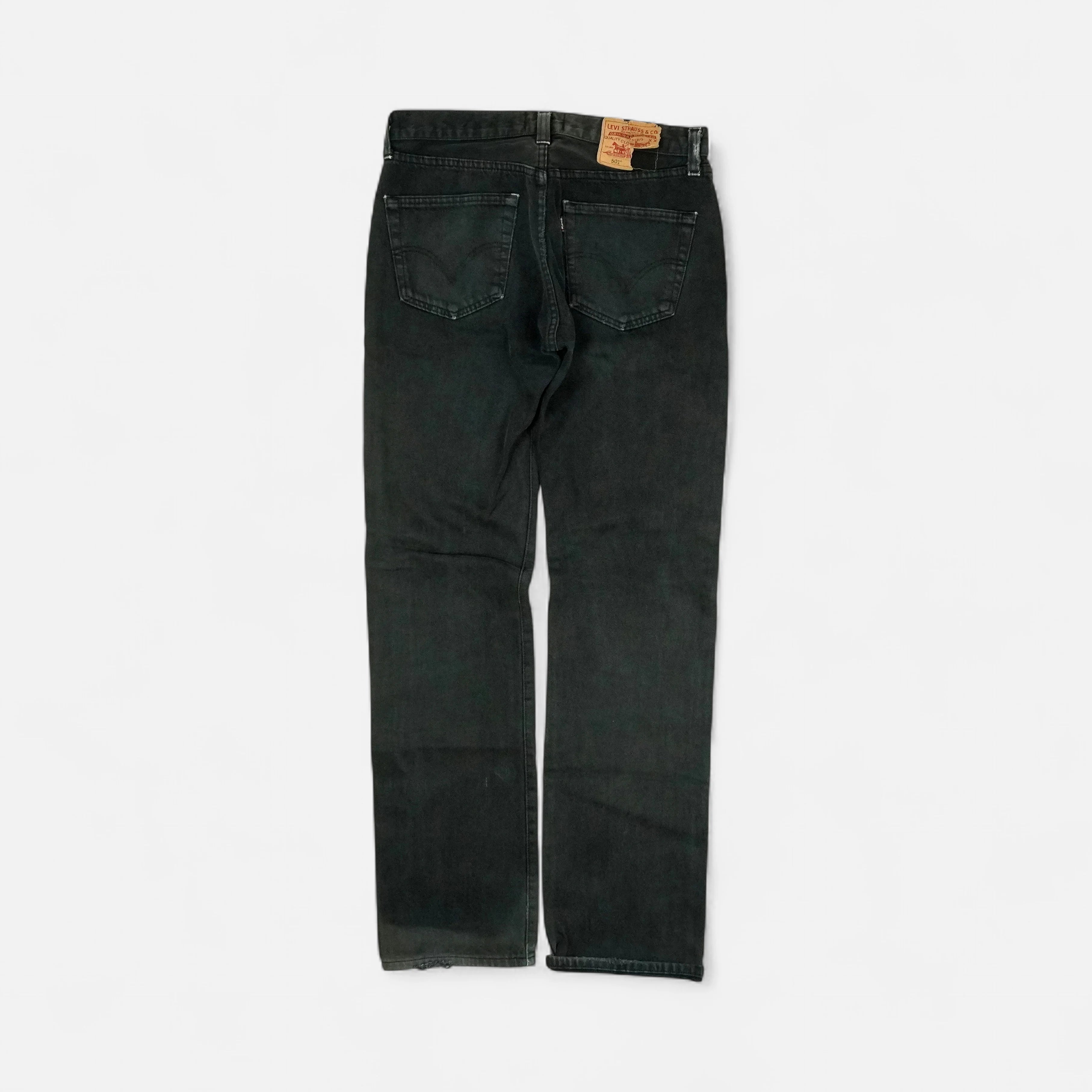 Levi's 501s Black Trousers (32 X 34)
