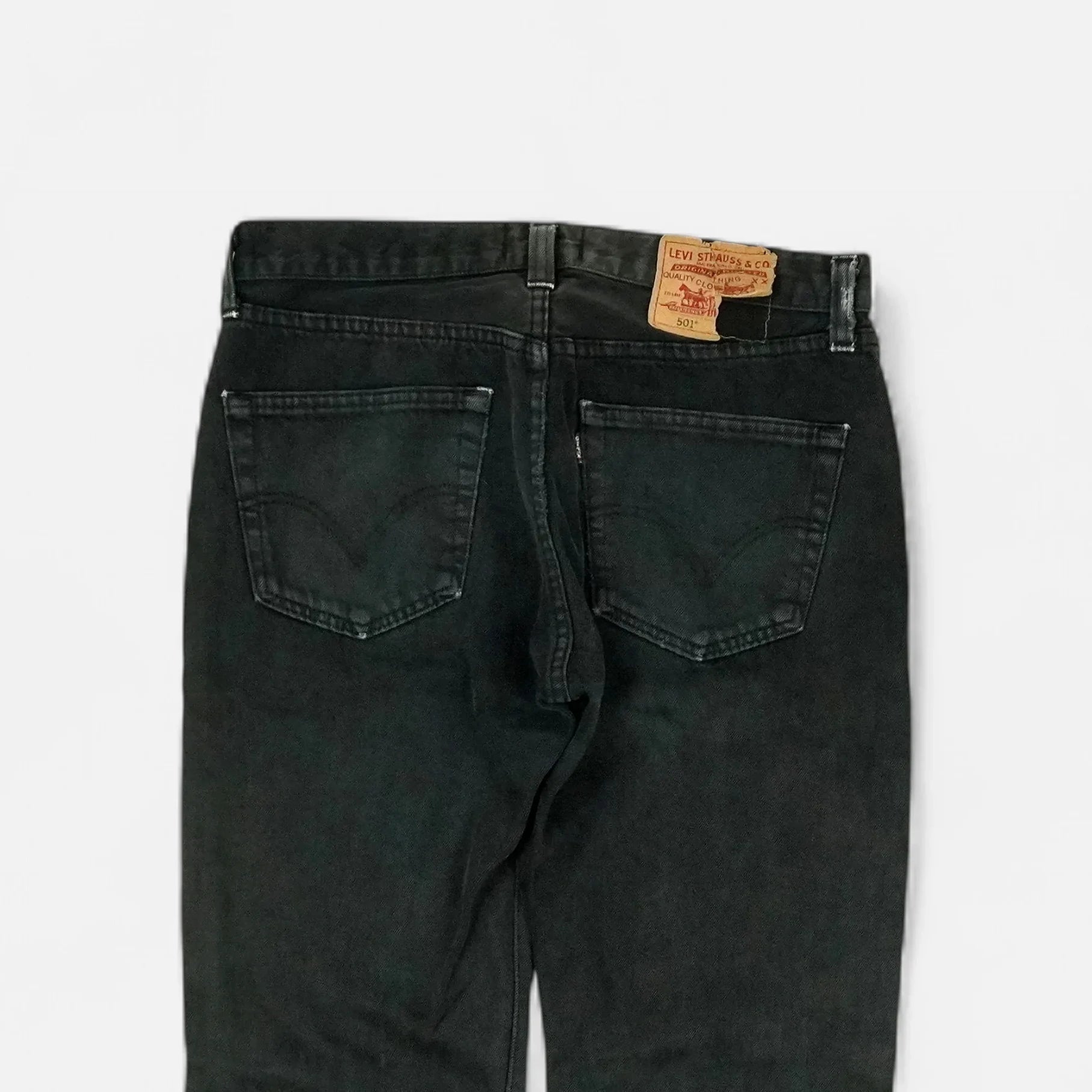 Levi's 501s Black Trousers (32 X 34)