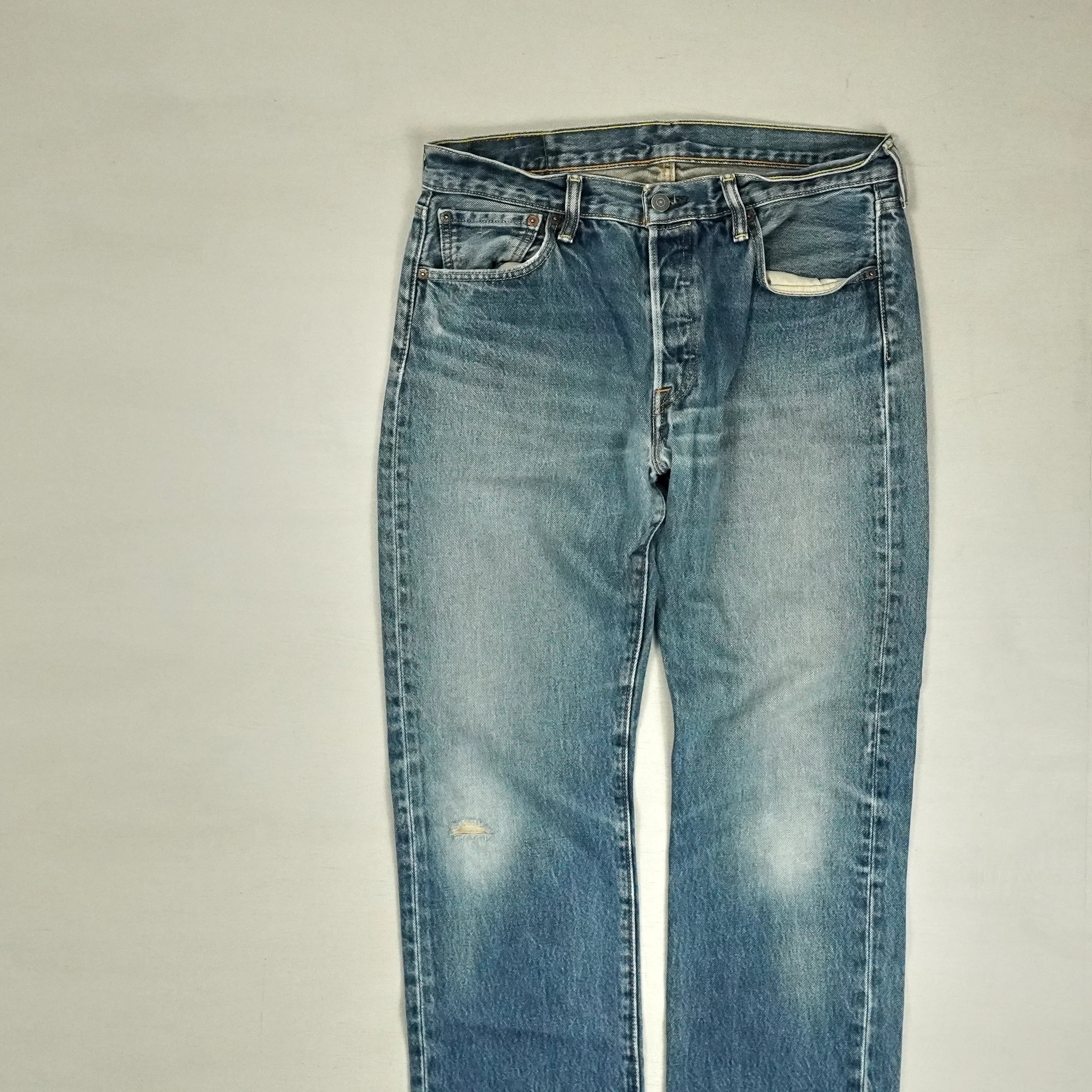 Levi's 501s Vintage Blue Trousers (33 X 30)