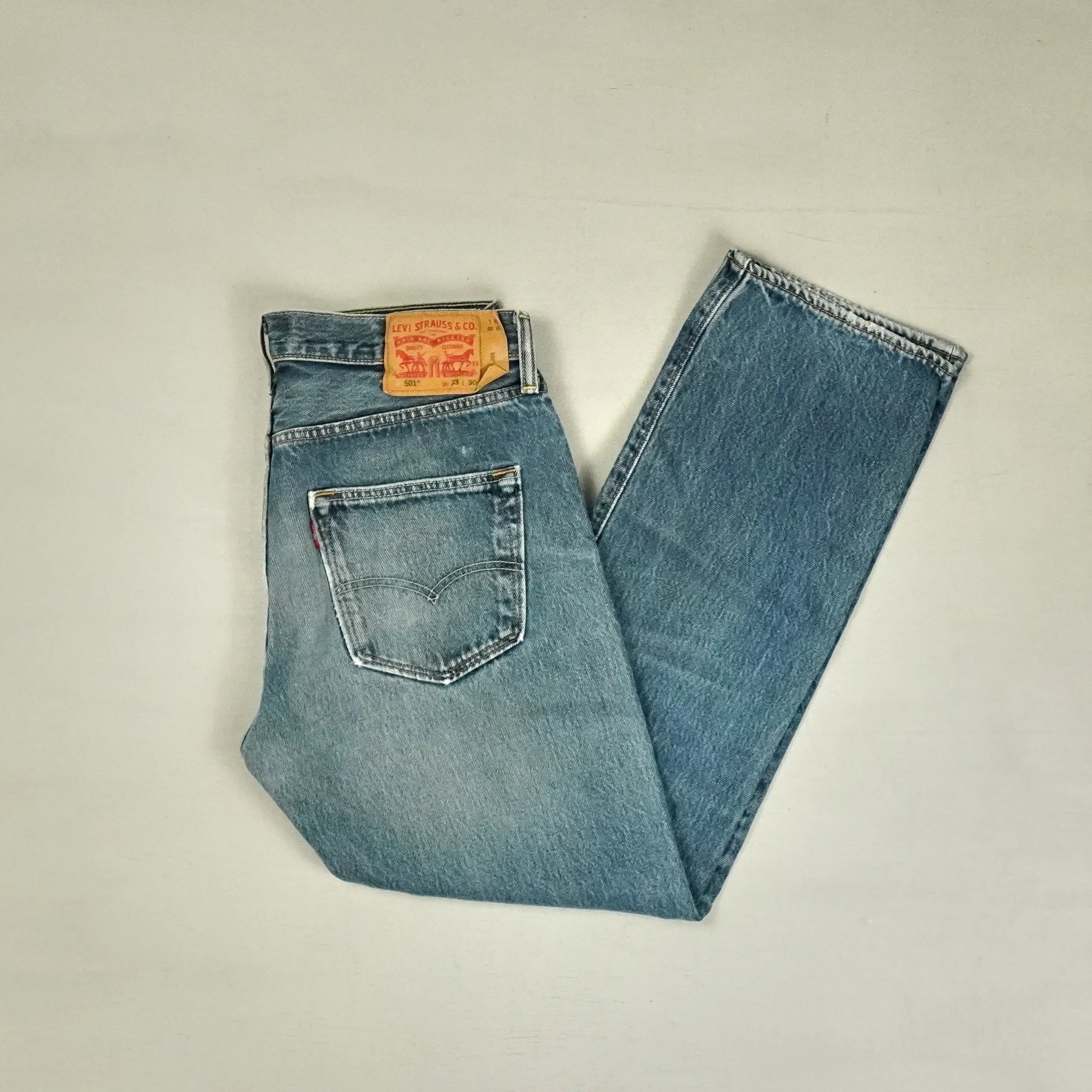Levi's 501s Vintage Blue Trousers (33 X 30)