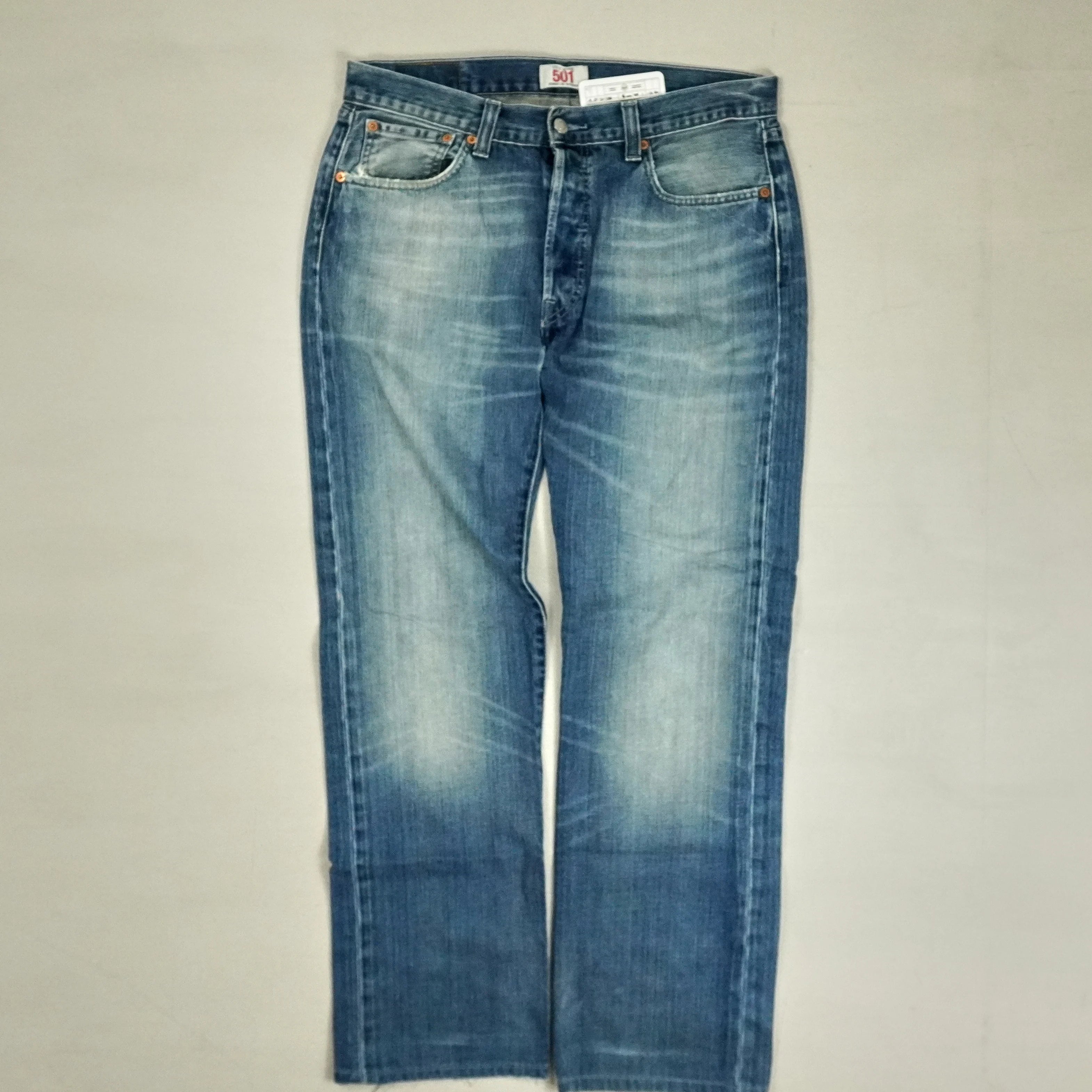 Levis 501s Vintage Blue Trousers (32 X 30)