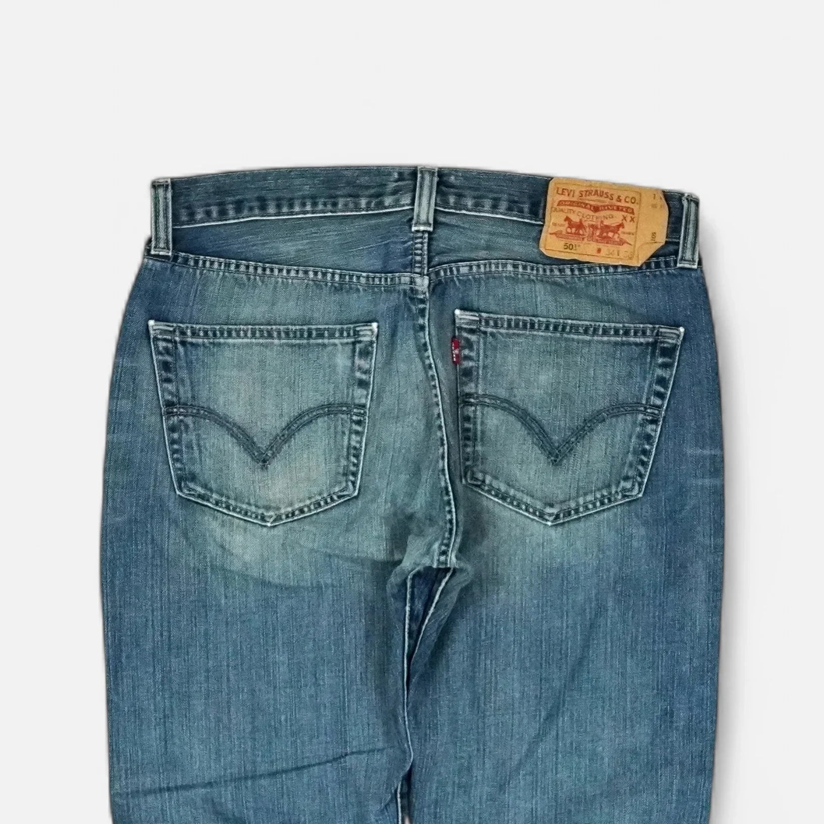 Levis 501s Vintage Blue Trousers (32 X 30)