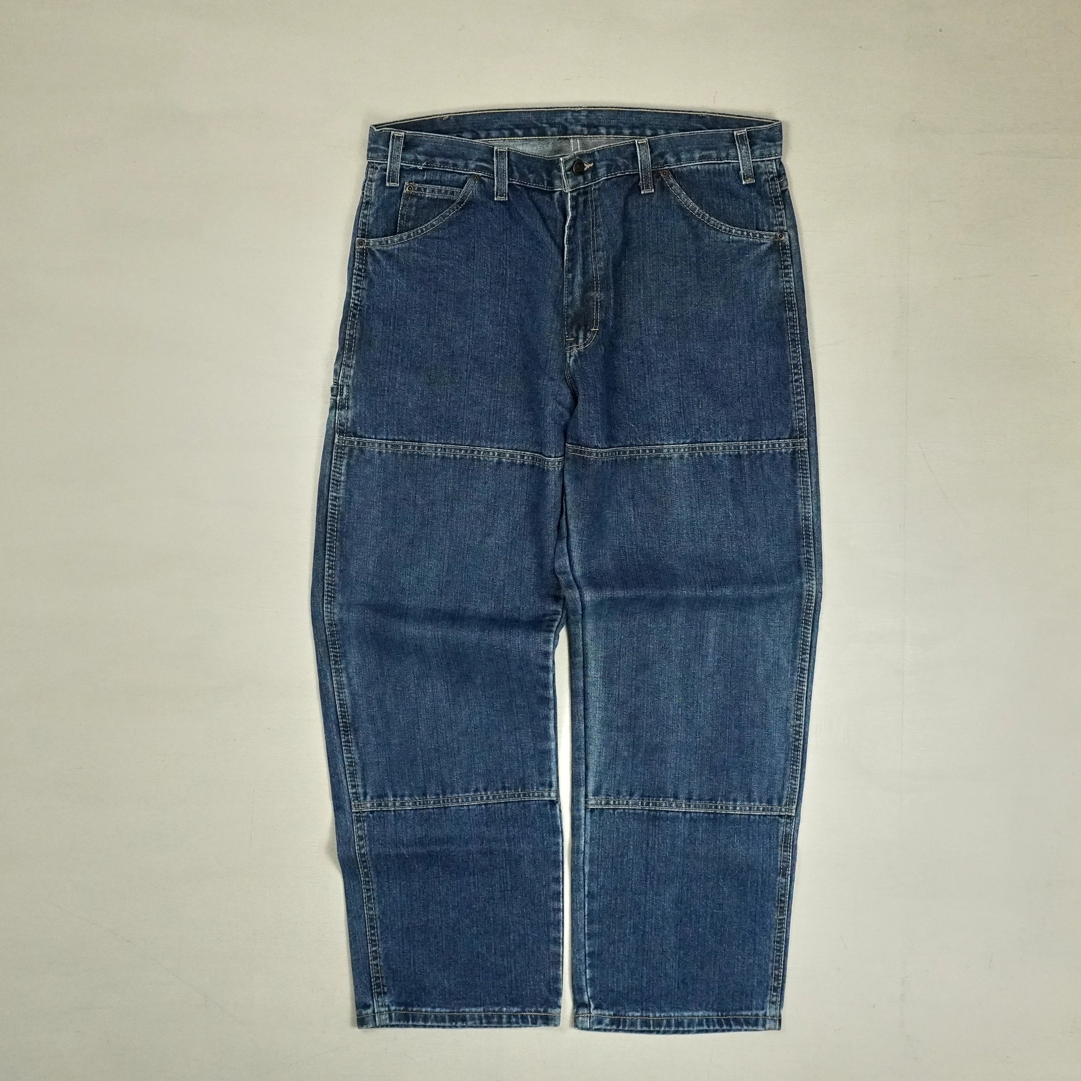 Dickies Vintage Blue Trousers (36 X 30)