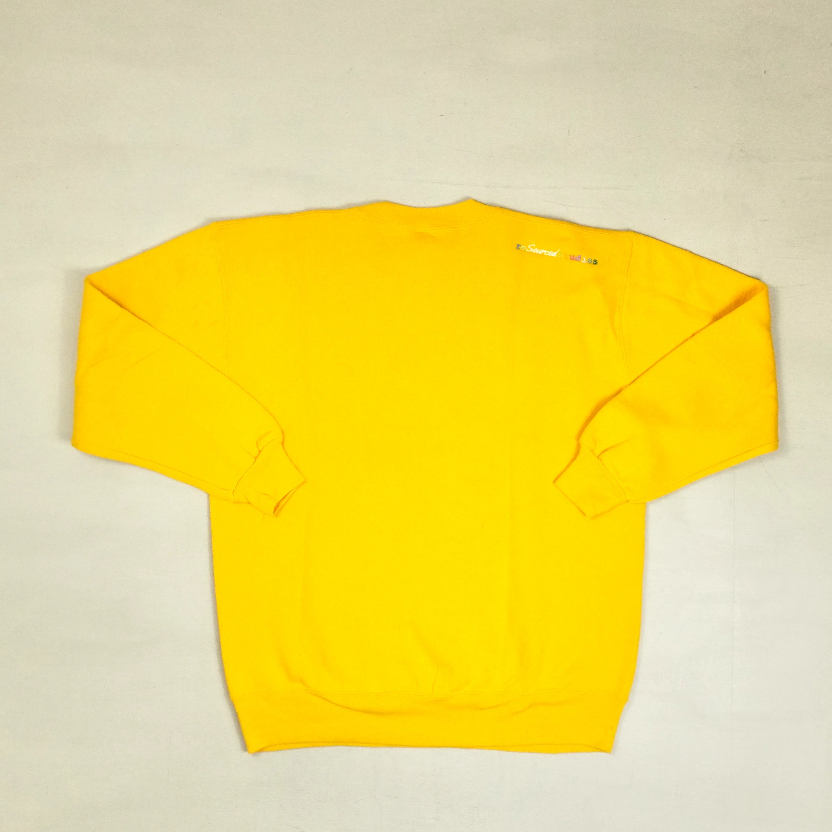 reSourced Studios Vintage Crewneck In Yellow ( M )