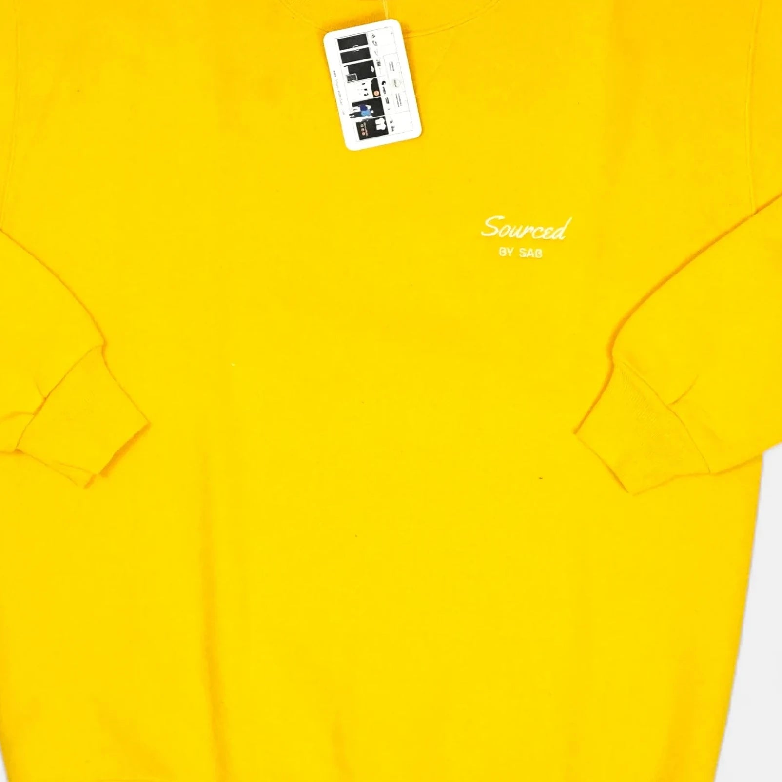 reSourced Studios Vintage Crewneck In Yellow ( M )