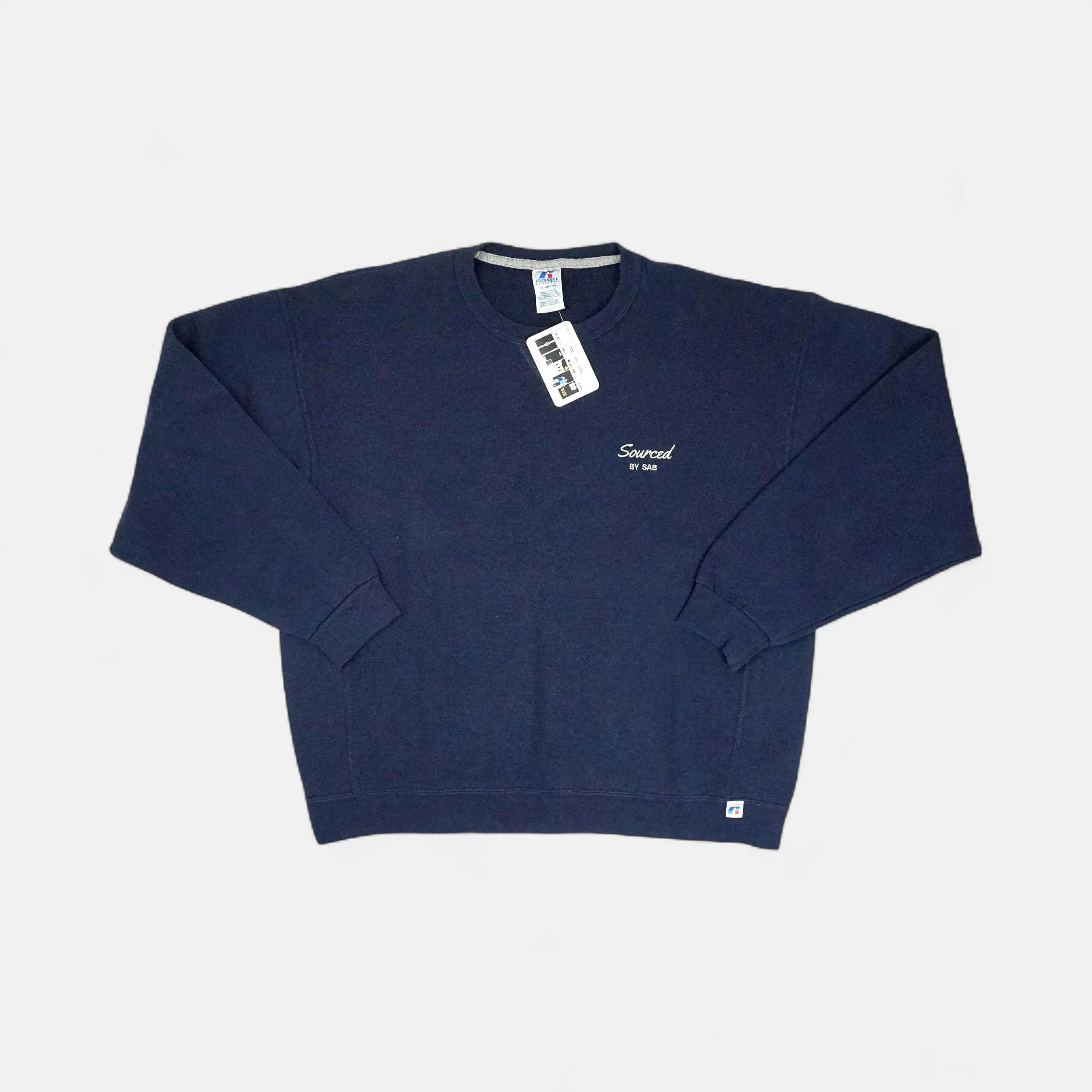 reSourced Studios Vintage Crewneck In Navy ( XL )