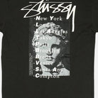 Stussy Dark Grey Cities Back Graphic T-shirt
