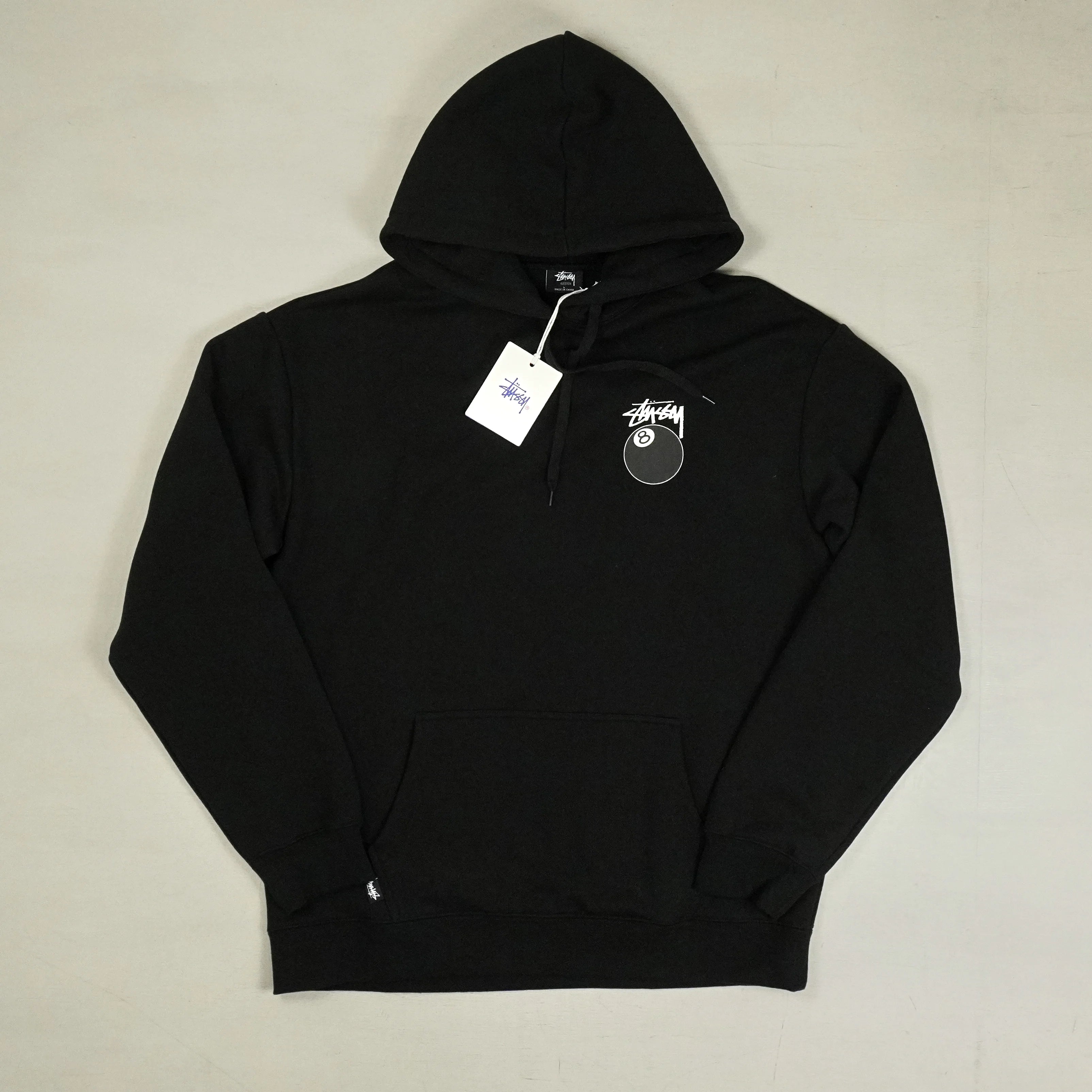Stussy Black 8 Ball Printed Hoodie