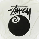 Stüssy White 8-Ball Graphic Hoodie