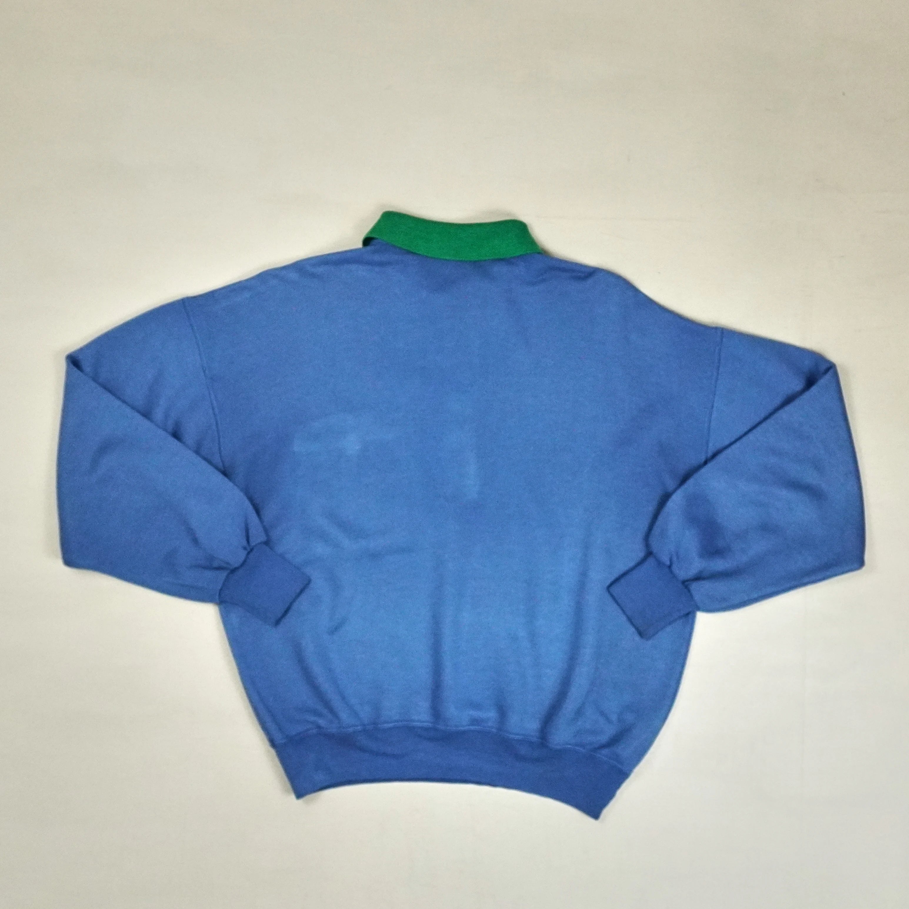Vintage Blue Sergio Tacchini Button Up Sweatshirt (L)