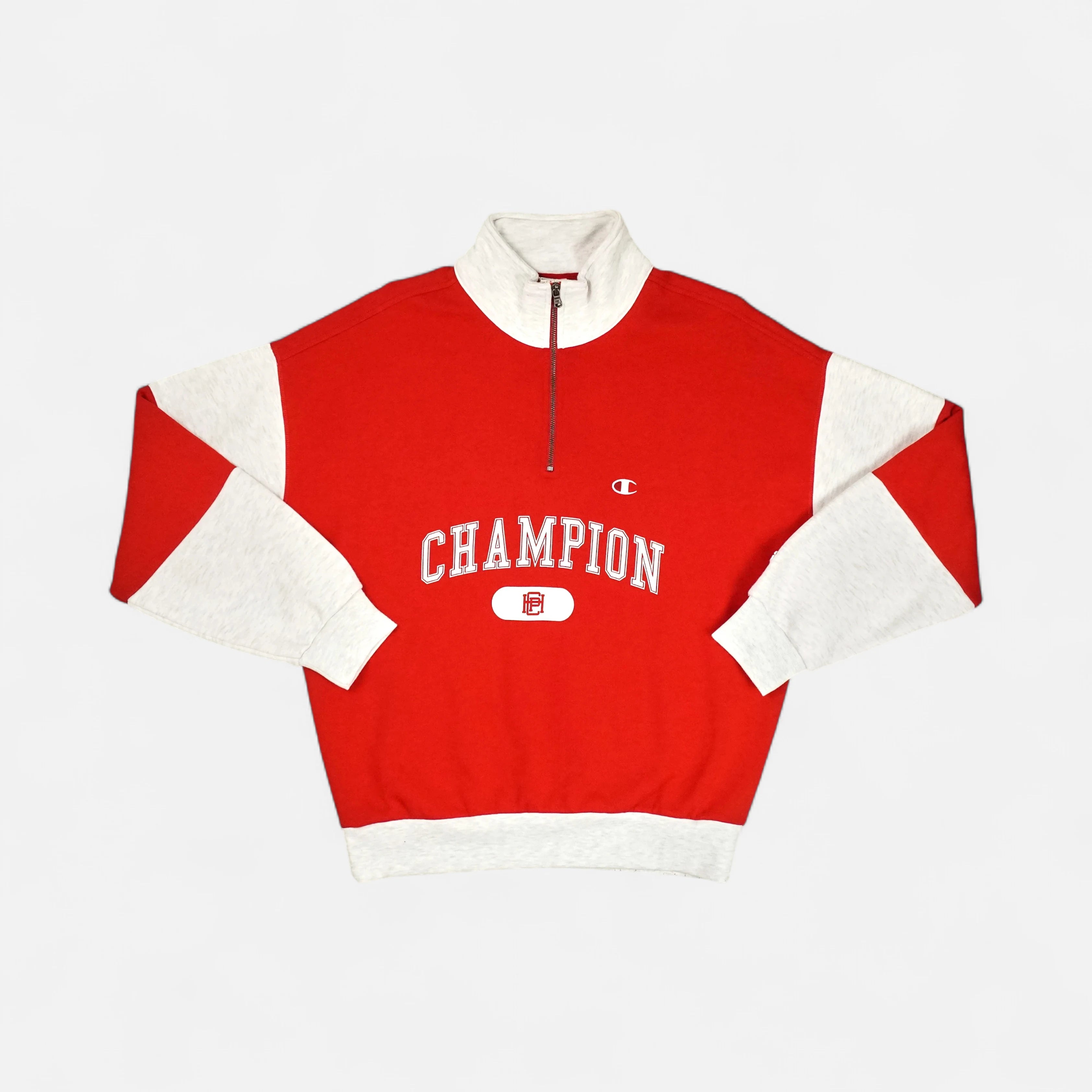 Vintage Champion Red Quarter Zip (XL)