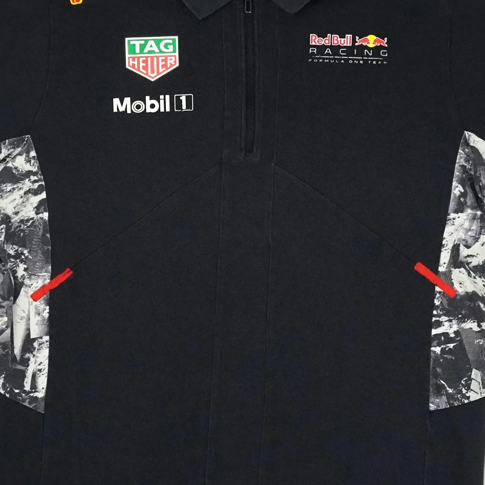 Vintage Puma Black Red Bull Polo Shirt (L)