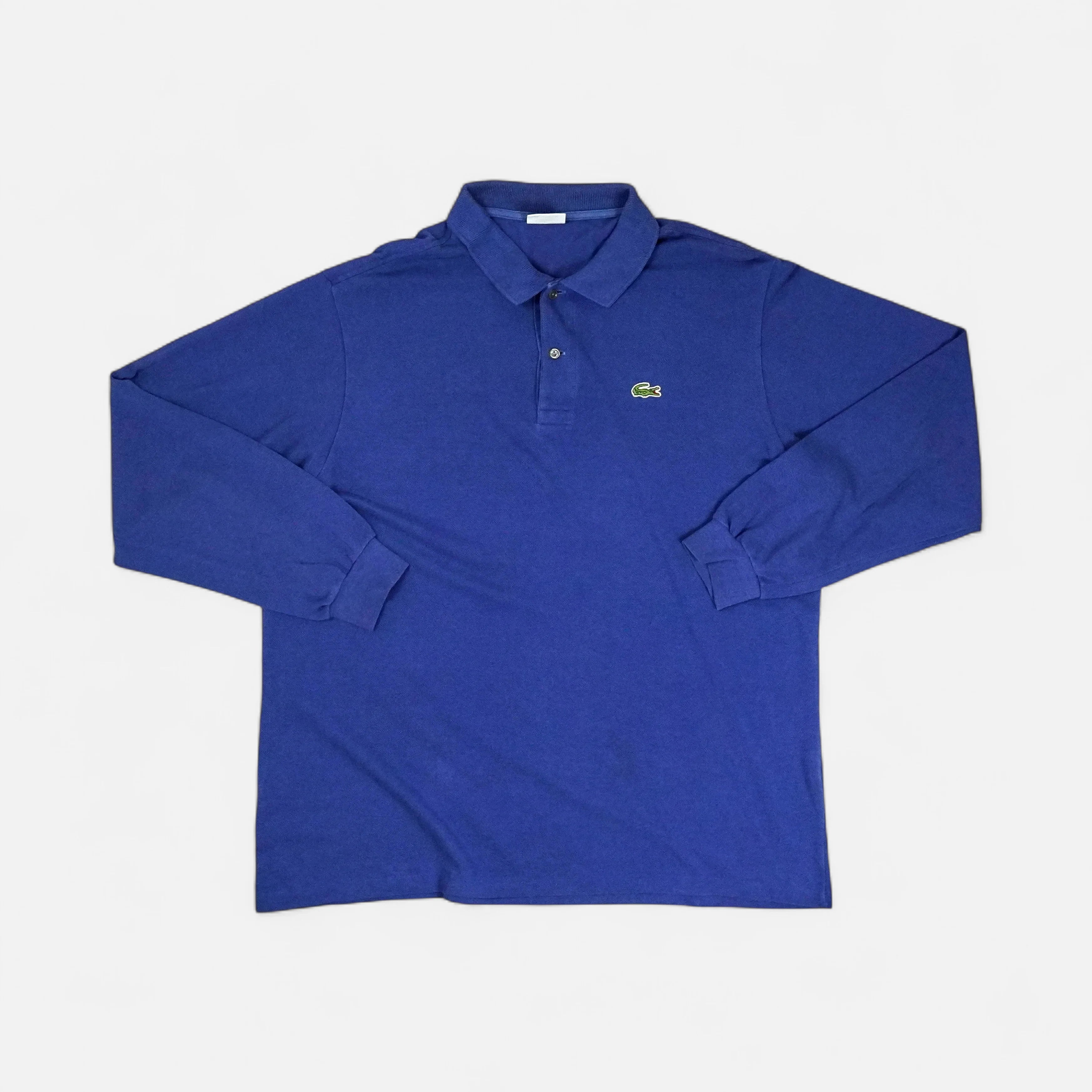 Vintage Lacoste Blue Long sleeve polo shirt (XL)