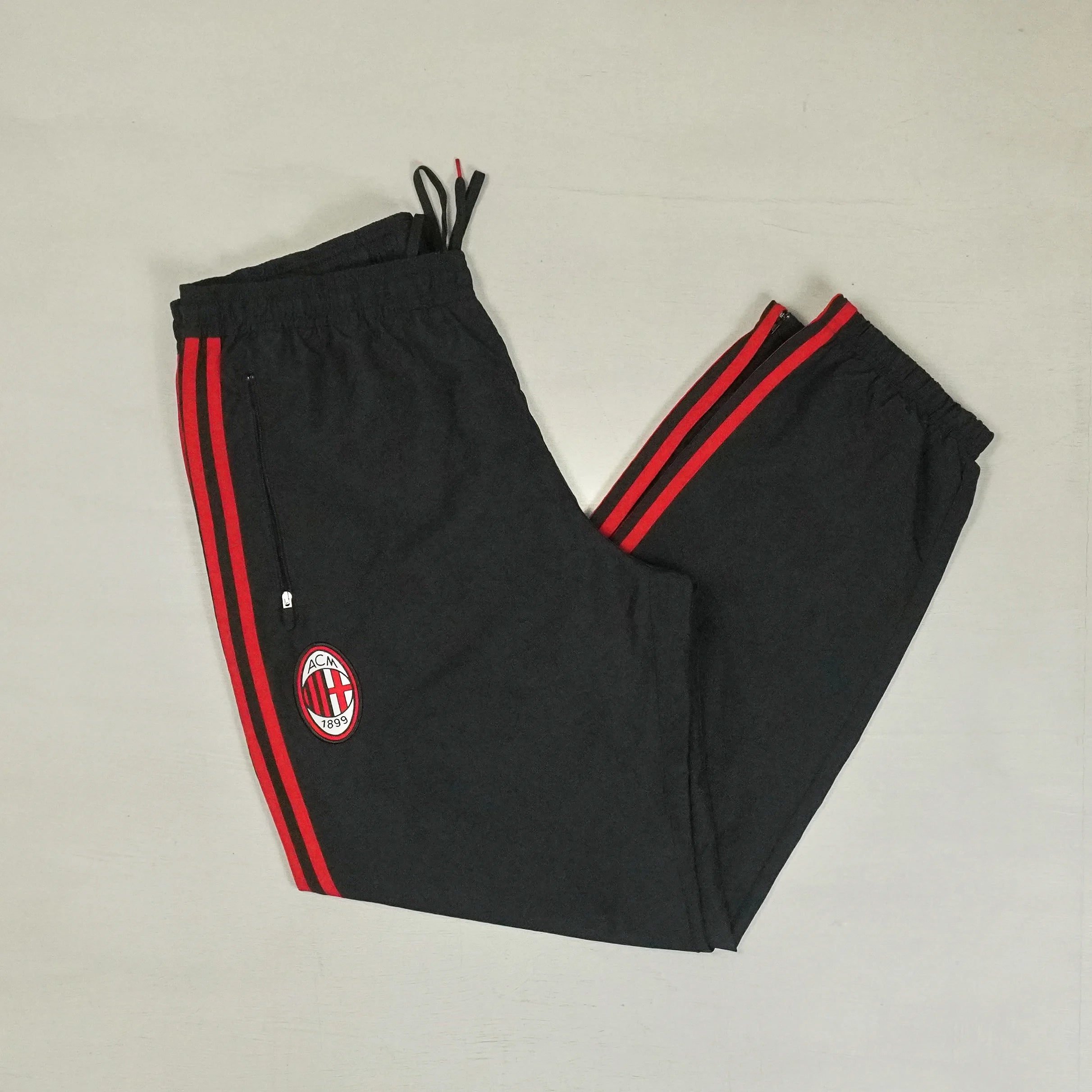 Vintage Adidas Black AC Milan Track pants (L)