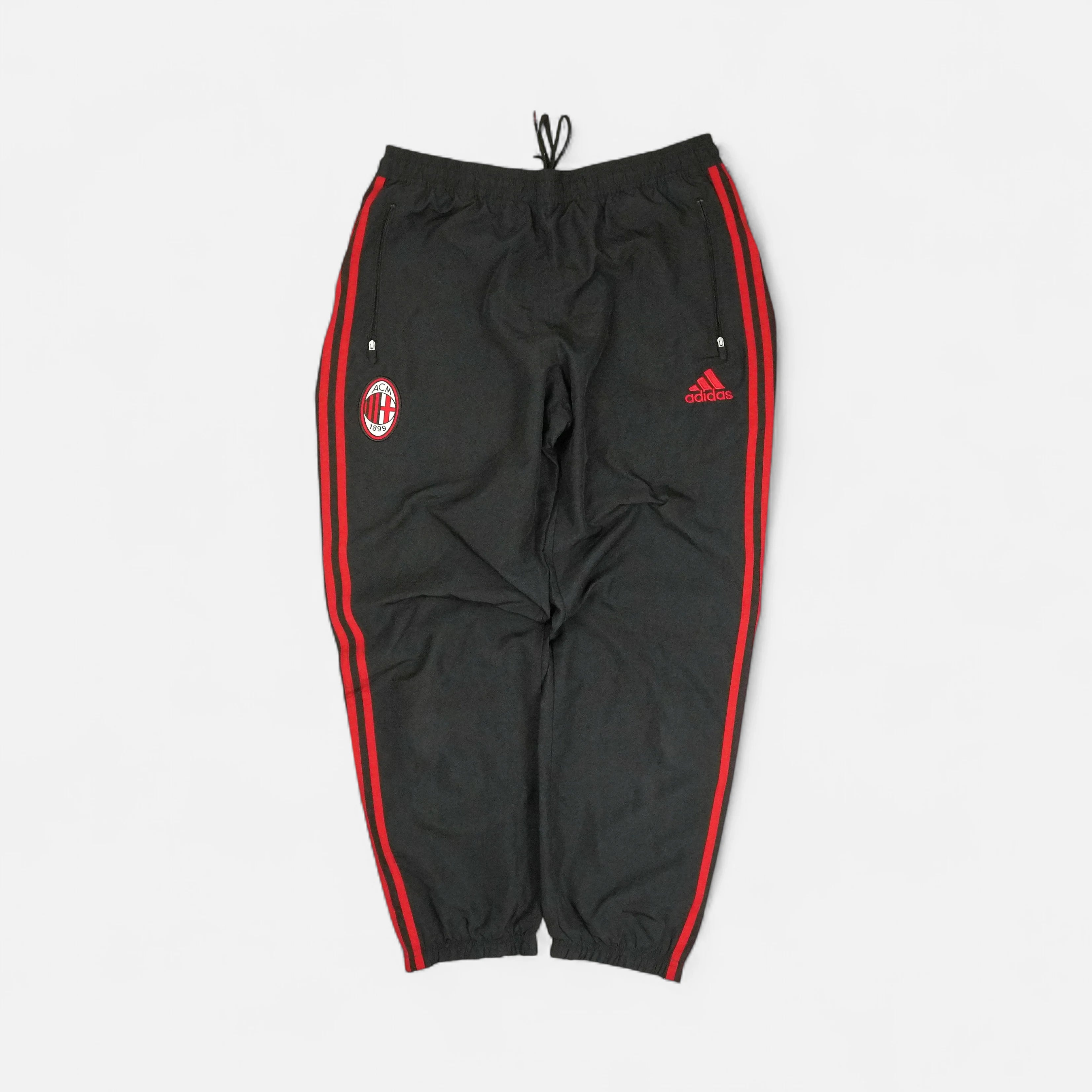 Vintage Adidas Black AC Milan Track pants (L)
