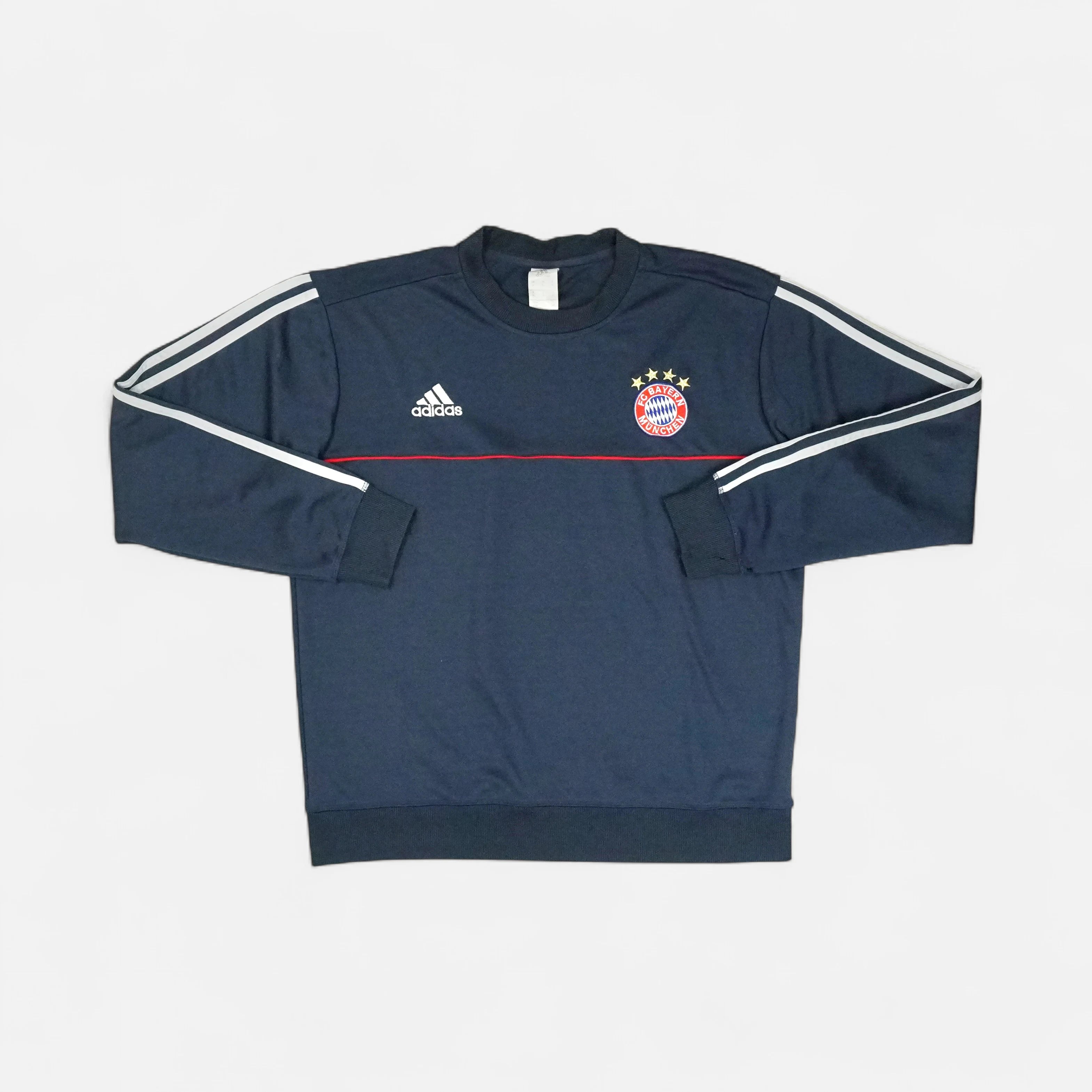 Vintage Adidas Navy Bayern Munich Sweatshirt (S)
