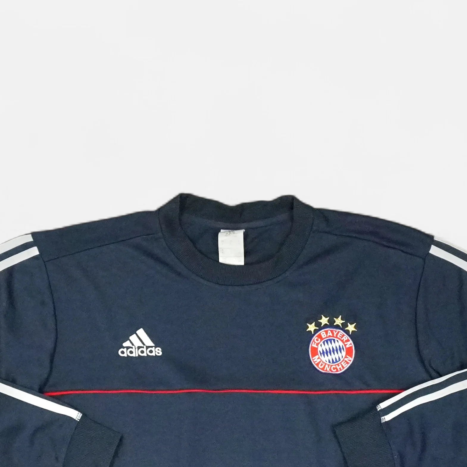 Vintage Adidas Navy Bayern Munich Sweatshirt (S)
