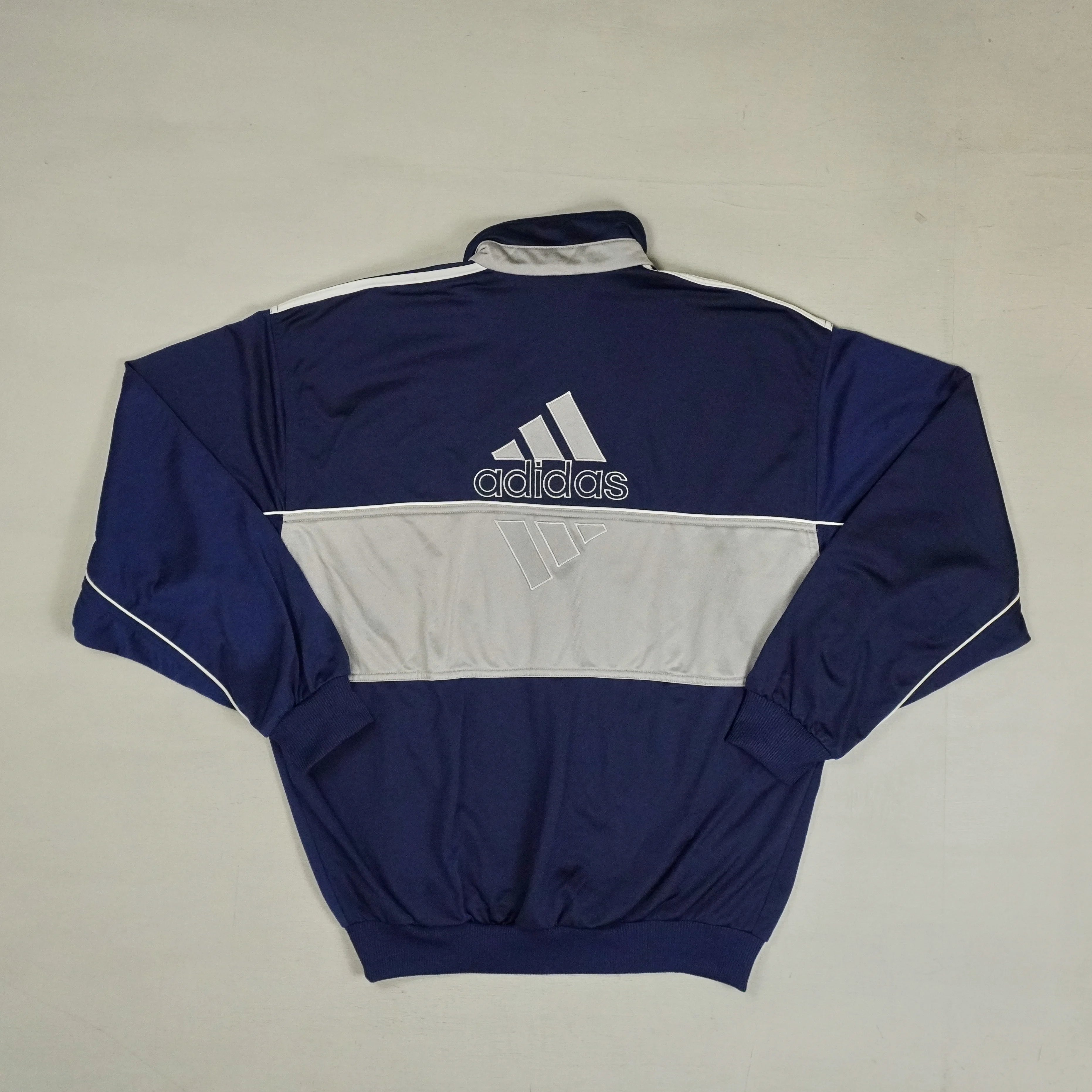 Vintage Adidas Navy Track Jacket (XL)