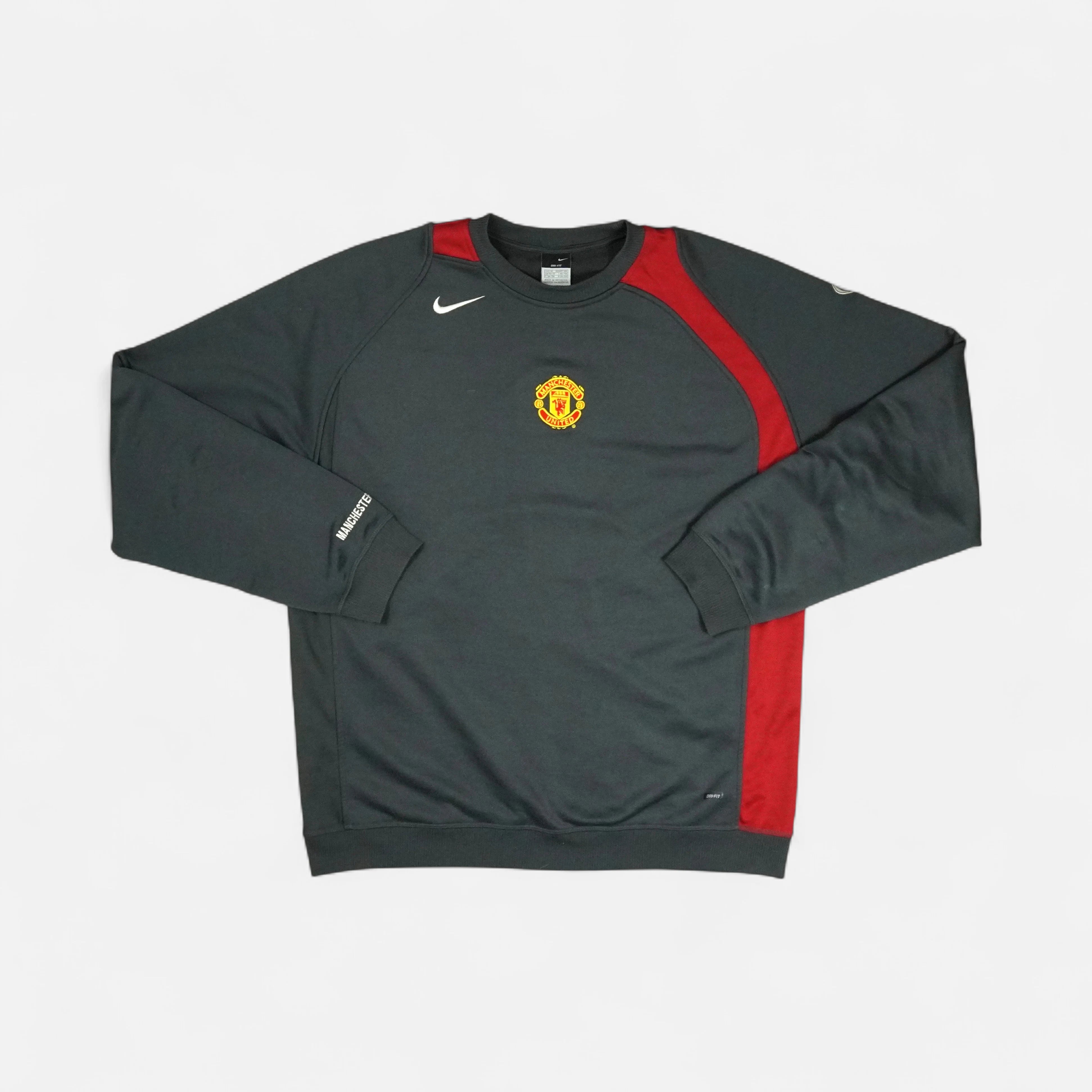 Vintage Nike Black Manchester United Sweatshirt (XXL)