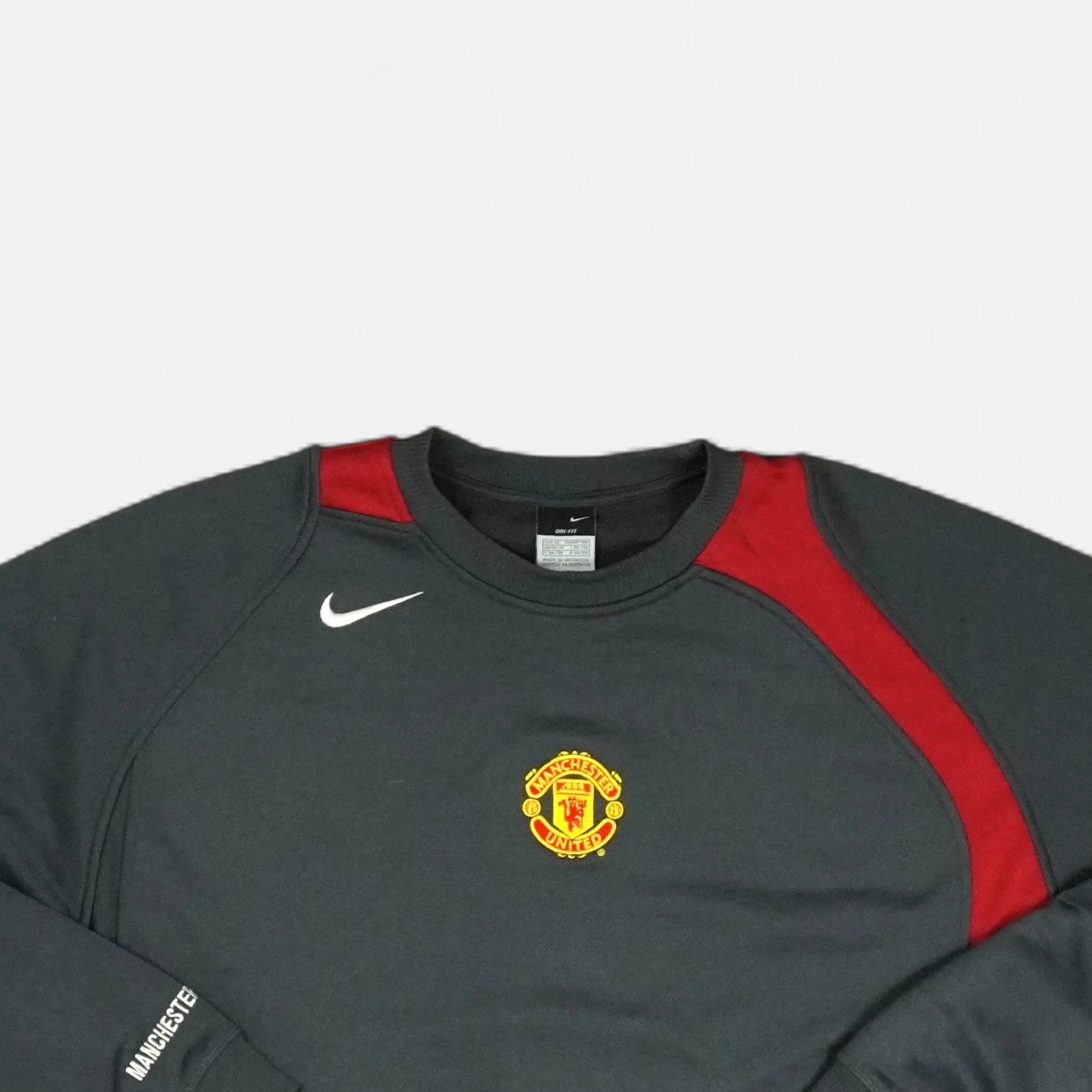 Vintage Nike Black Manchester United Sweatshirt (XXL)