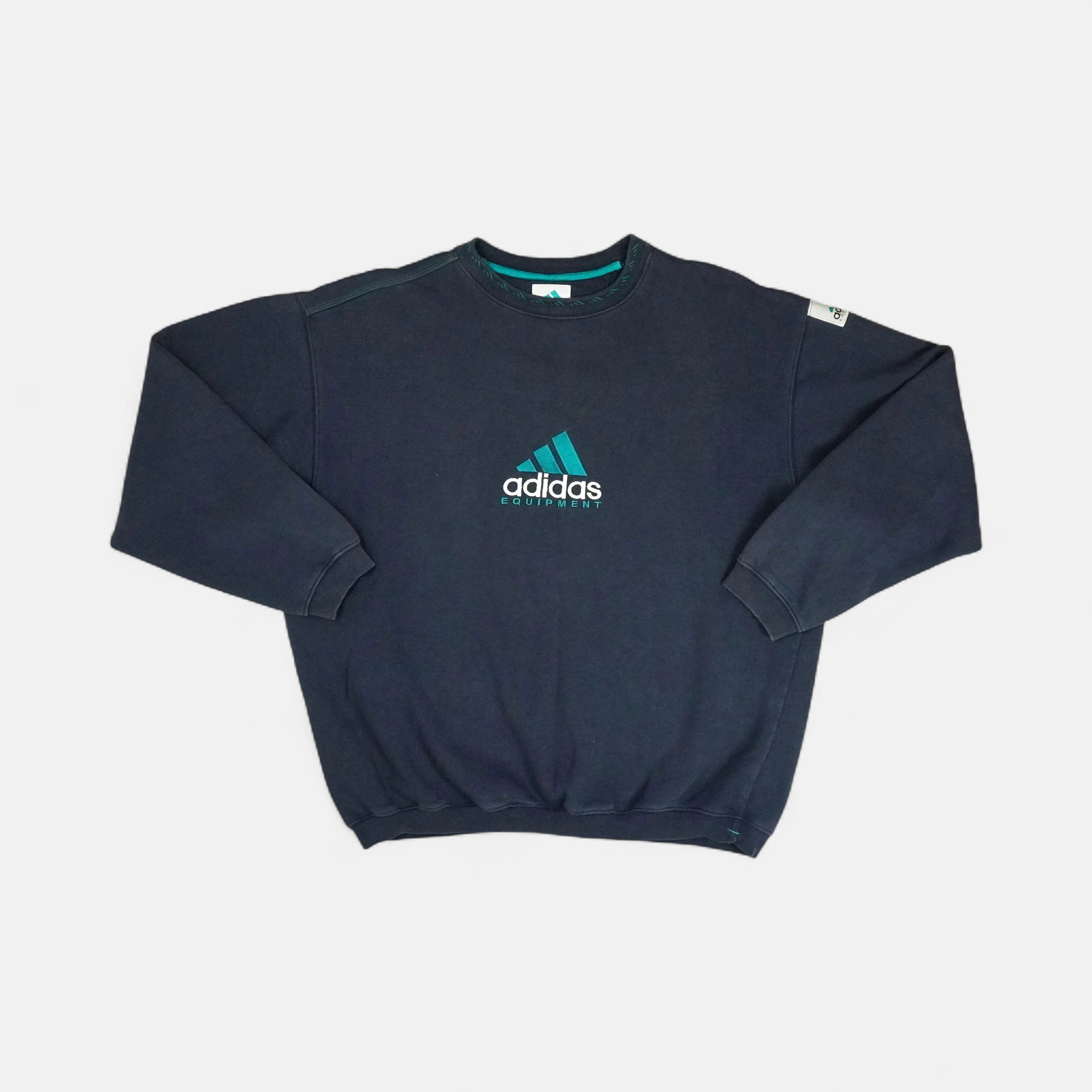 Vintage Adidas Navy Sweatshirt (XL)