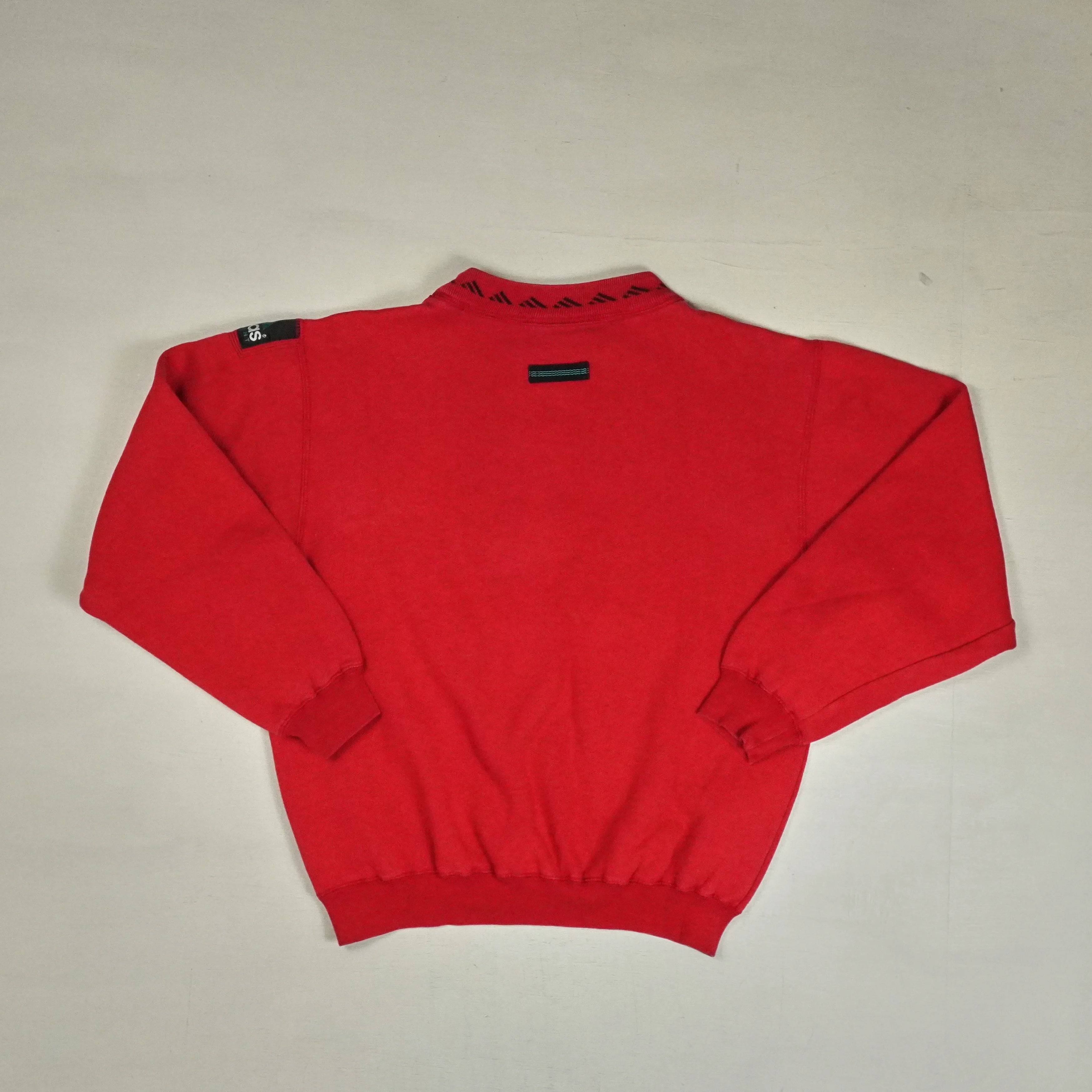 Vintage Adidas Red Sweatshirt (M)