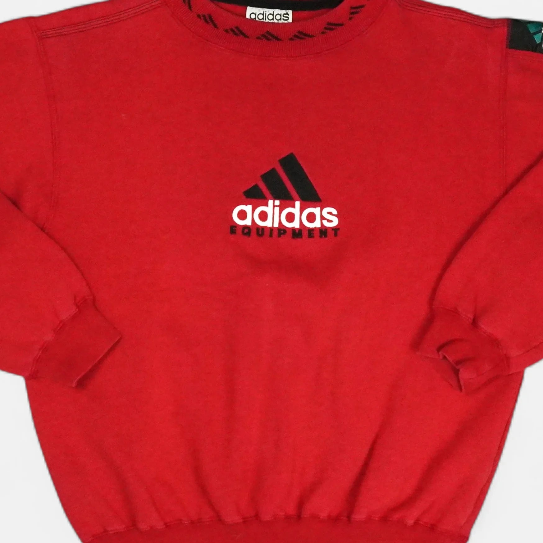 Vintage Adidas Red Sweatshirt (M)