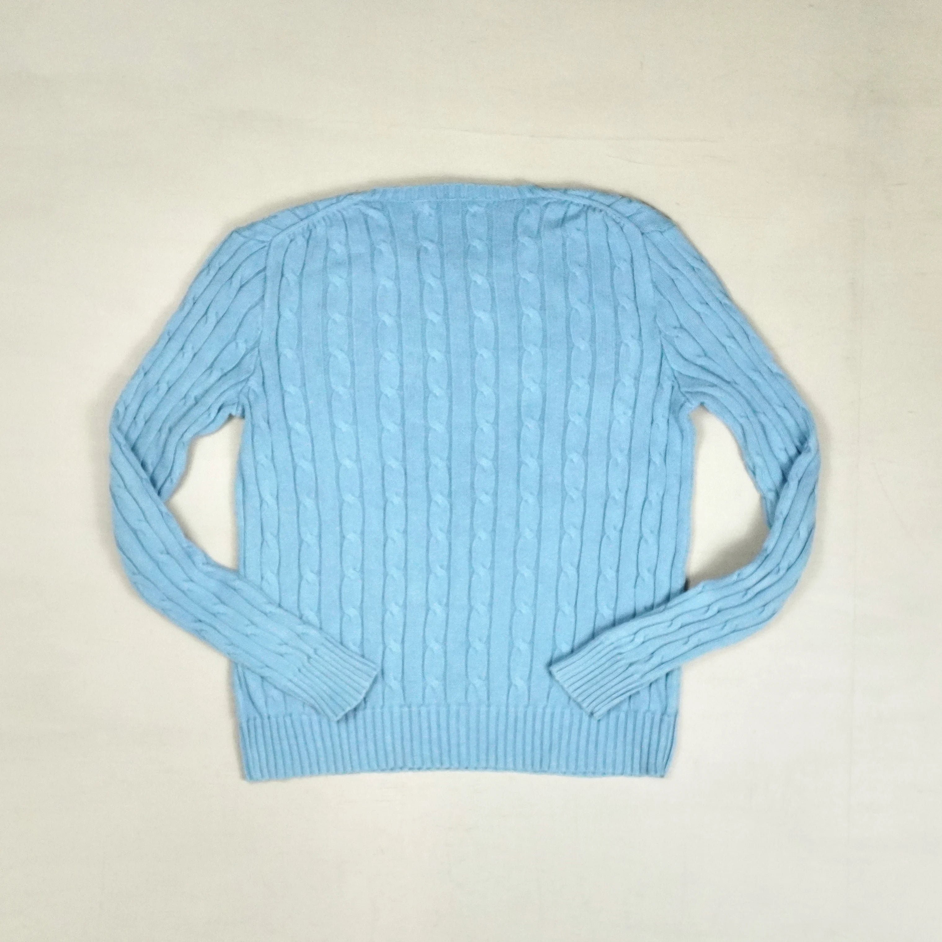 Vintage Polo Ralph Lauren Blue Sweater Knit Jumper Womens ( S )