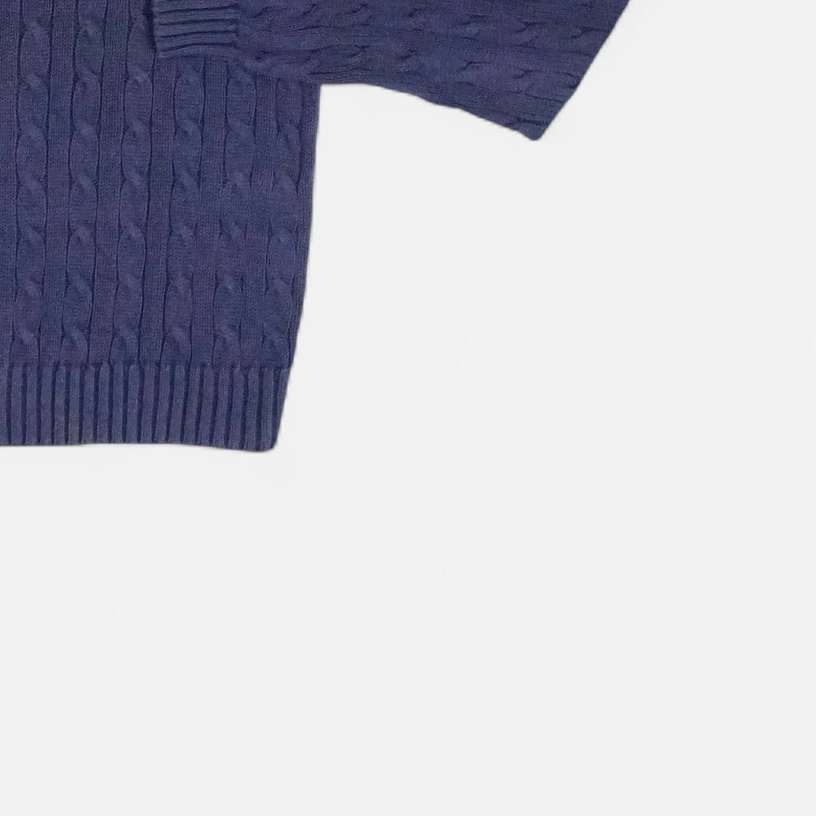 Vintage Ralph Lauren Navy Sweater Knit Jumper ( S )