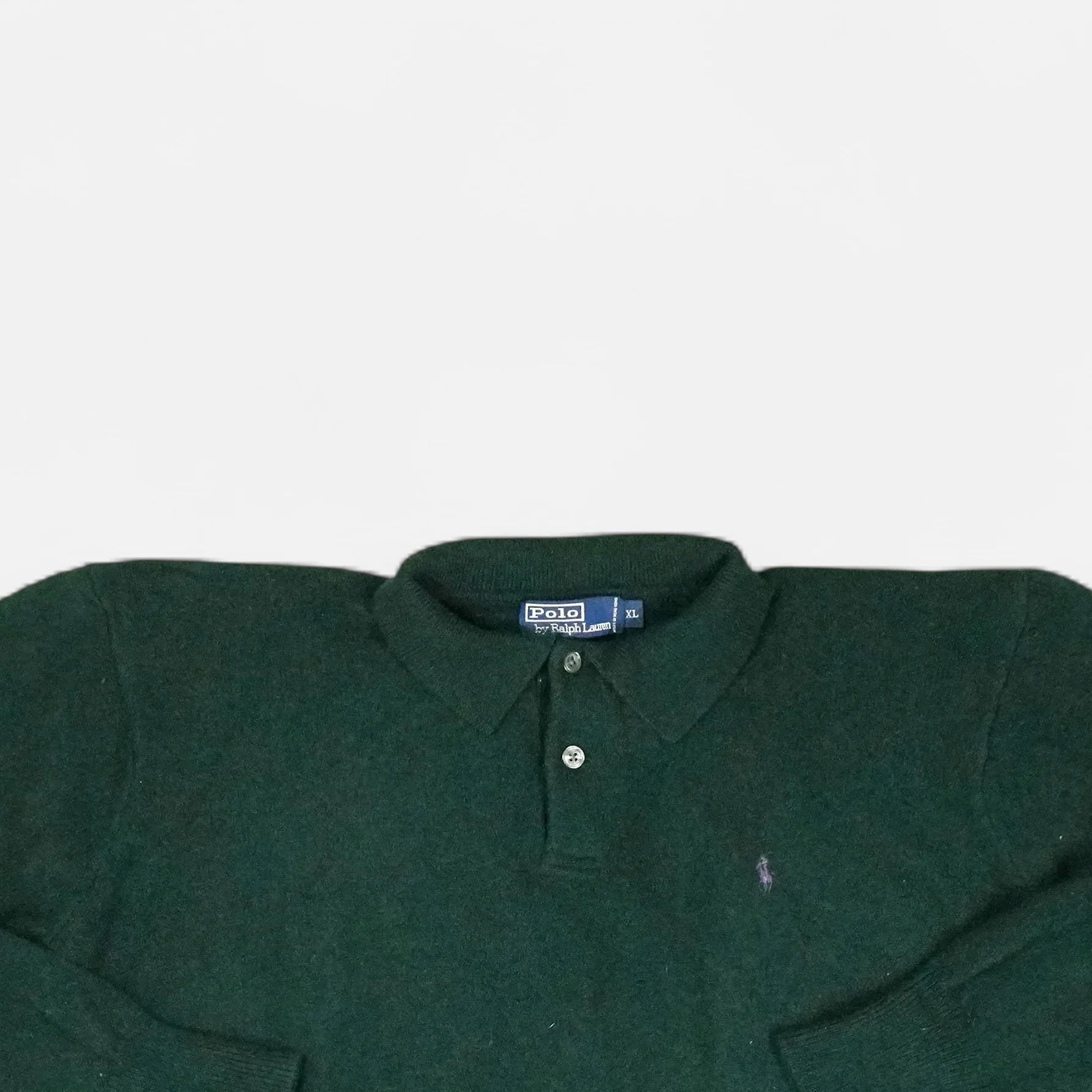 Vintage Polo Ralph Lauren Green Sweater Knit Jumper Womens ( M )