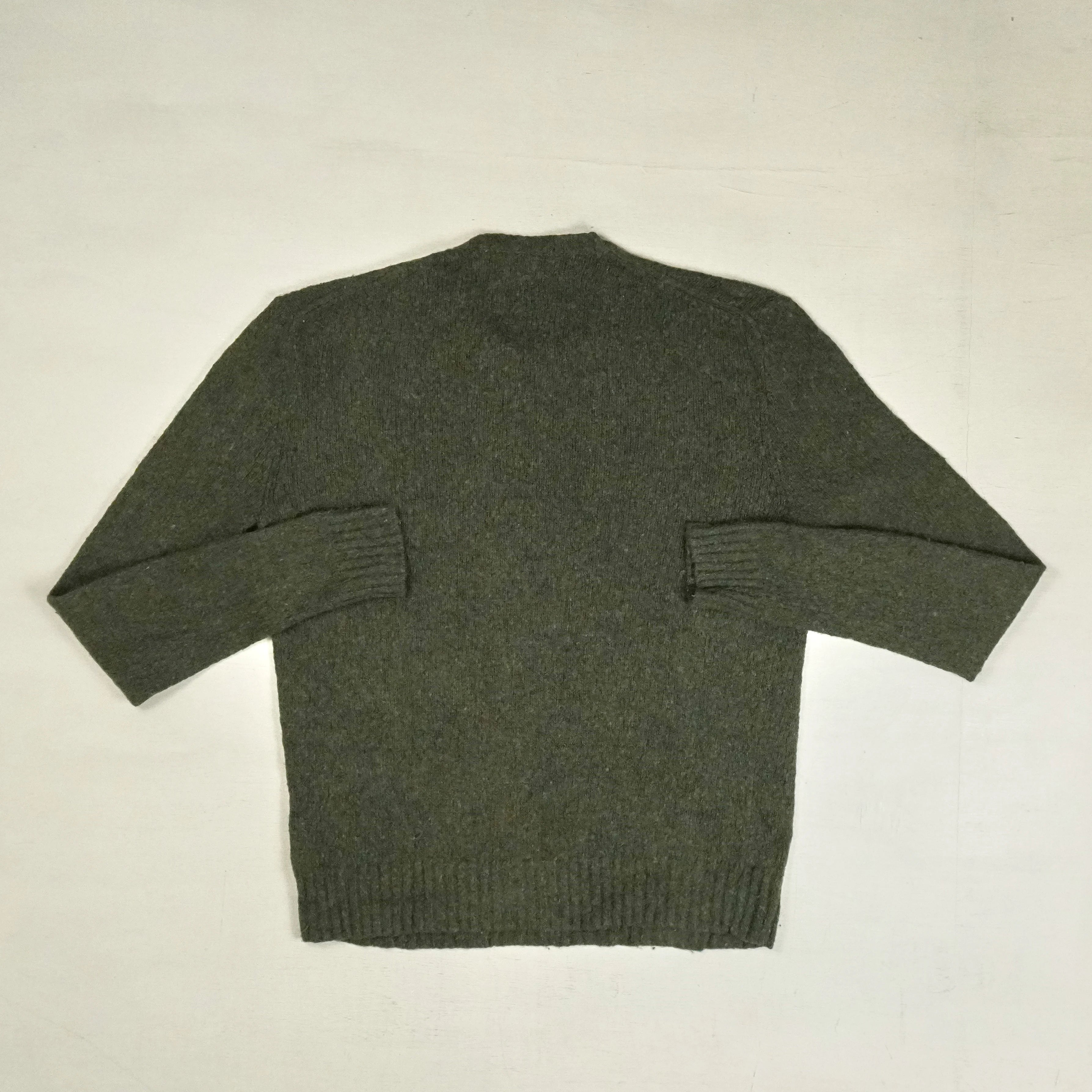Vintage Green Sweater Knit Jumper ( M )