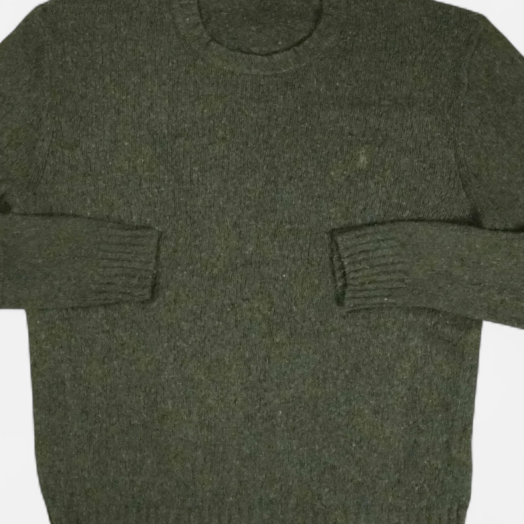 Vintage Green Sweater Knit Jumper ( M )