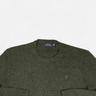 Vintage Green Sweater Knit Jumper ( M )