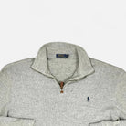Vintage Polo Ralph Lauren Gray Knit Jumper ( XL )