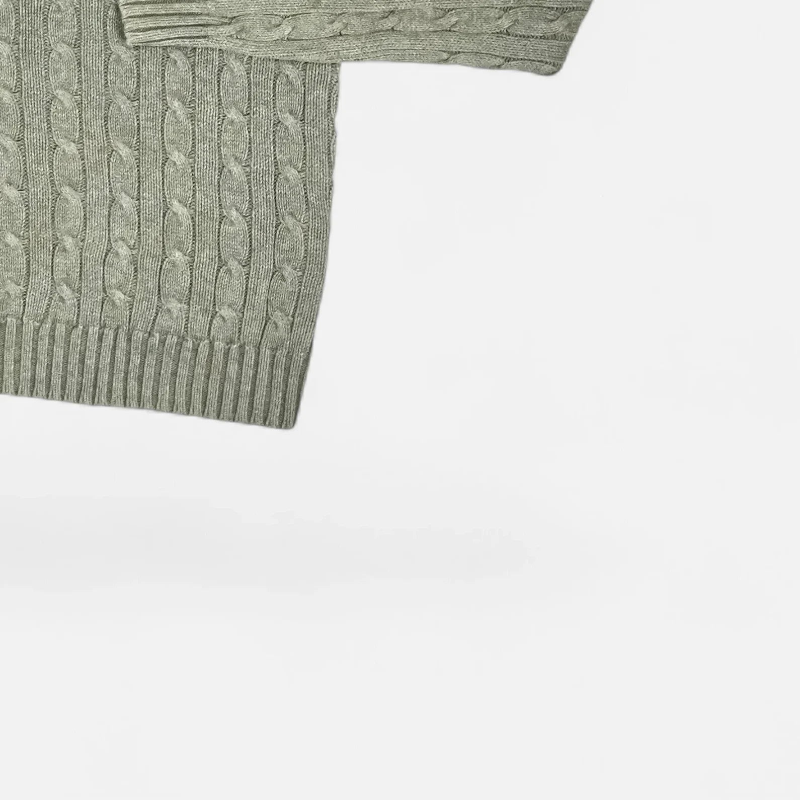 Vintage Polo Ralph Lauren Gray Knit Jumper ( S )