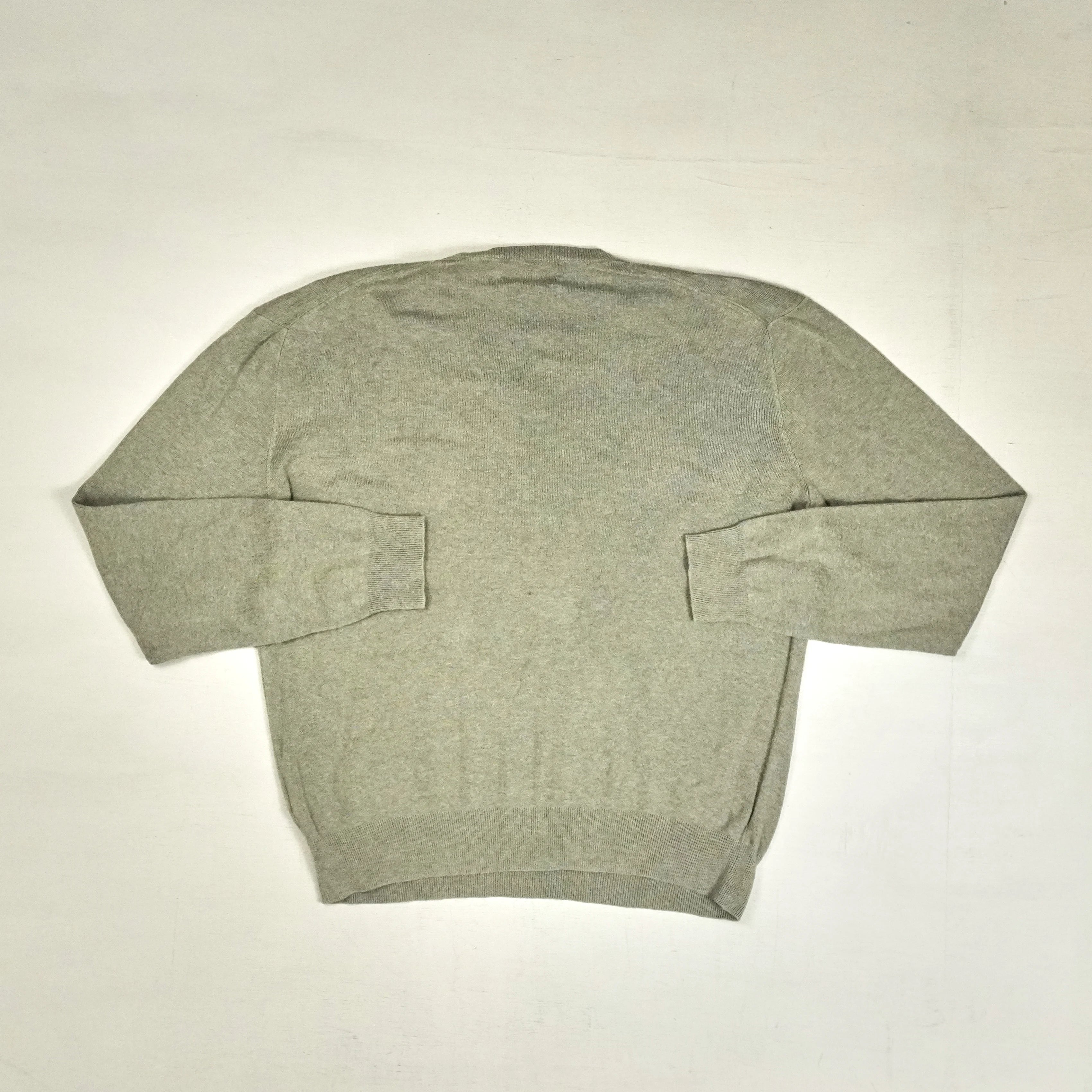 Vintage Polo Ralph Lauren Gray Knit Jumper ( M )