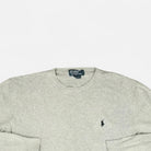 Vintage Polo Ralph Lauren Gray Knit Jumper ( S )