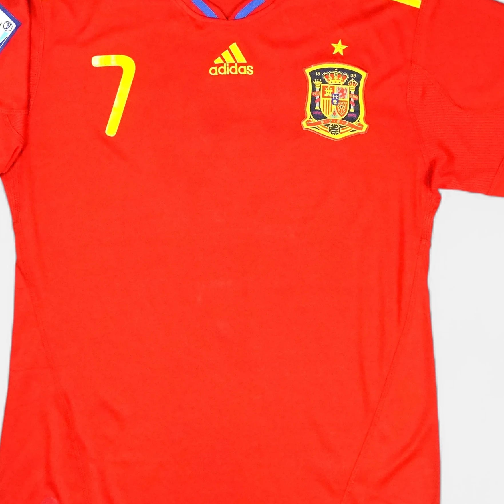 Spain David Villa 2010 Adidas Home Jersey (XL)