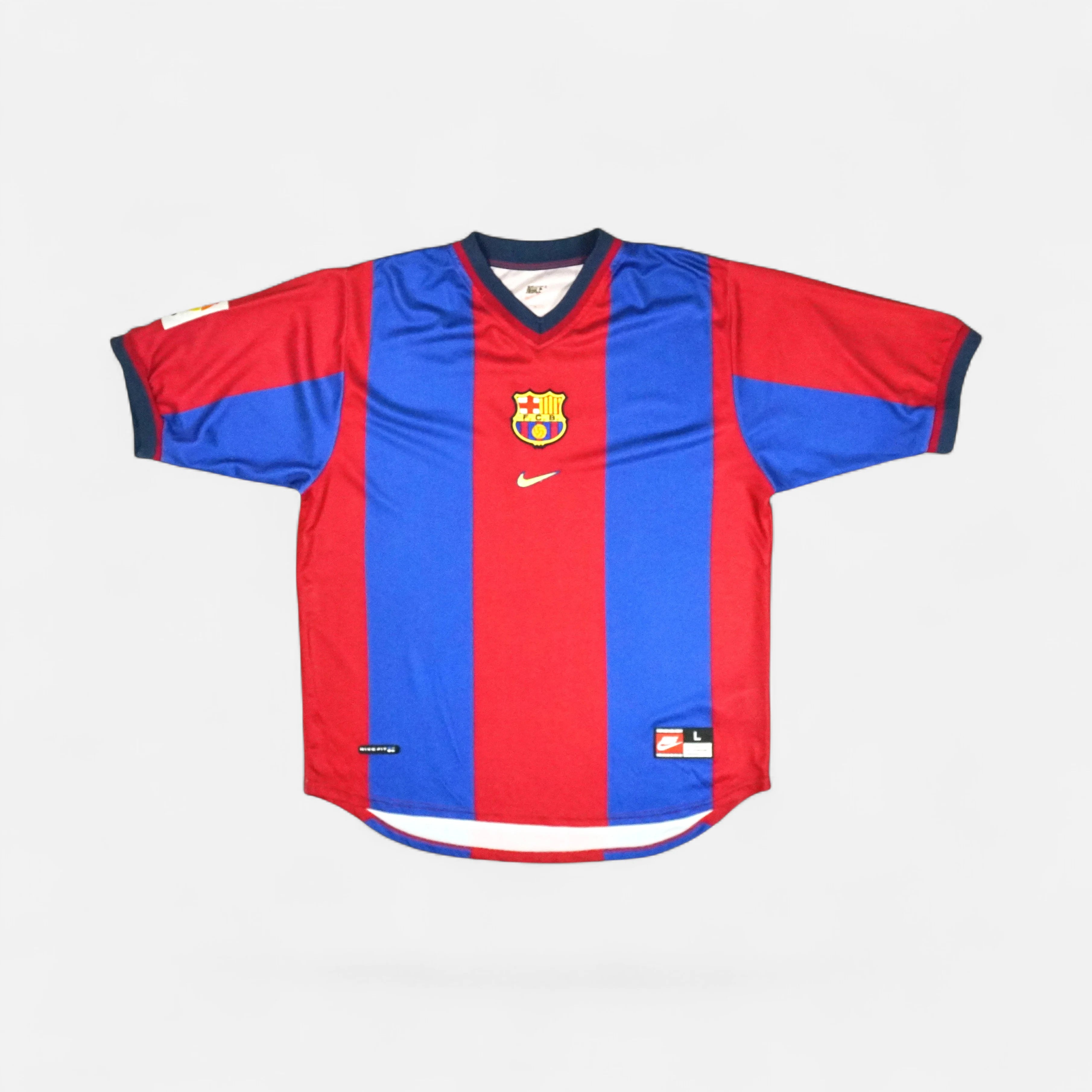 Fc Barcelona 1998 Nike Home Jersey (XL)