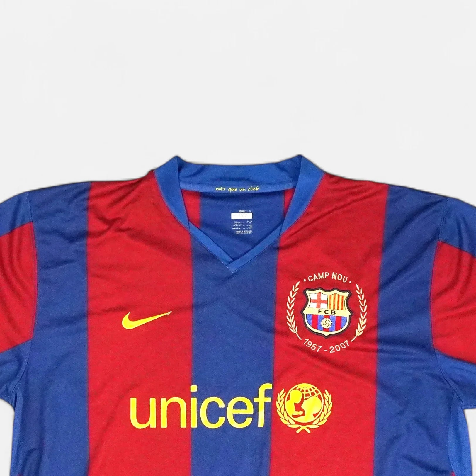Fc Barcelona 2007-2008 Nike Home Jersey (XXL)