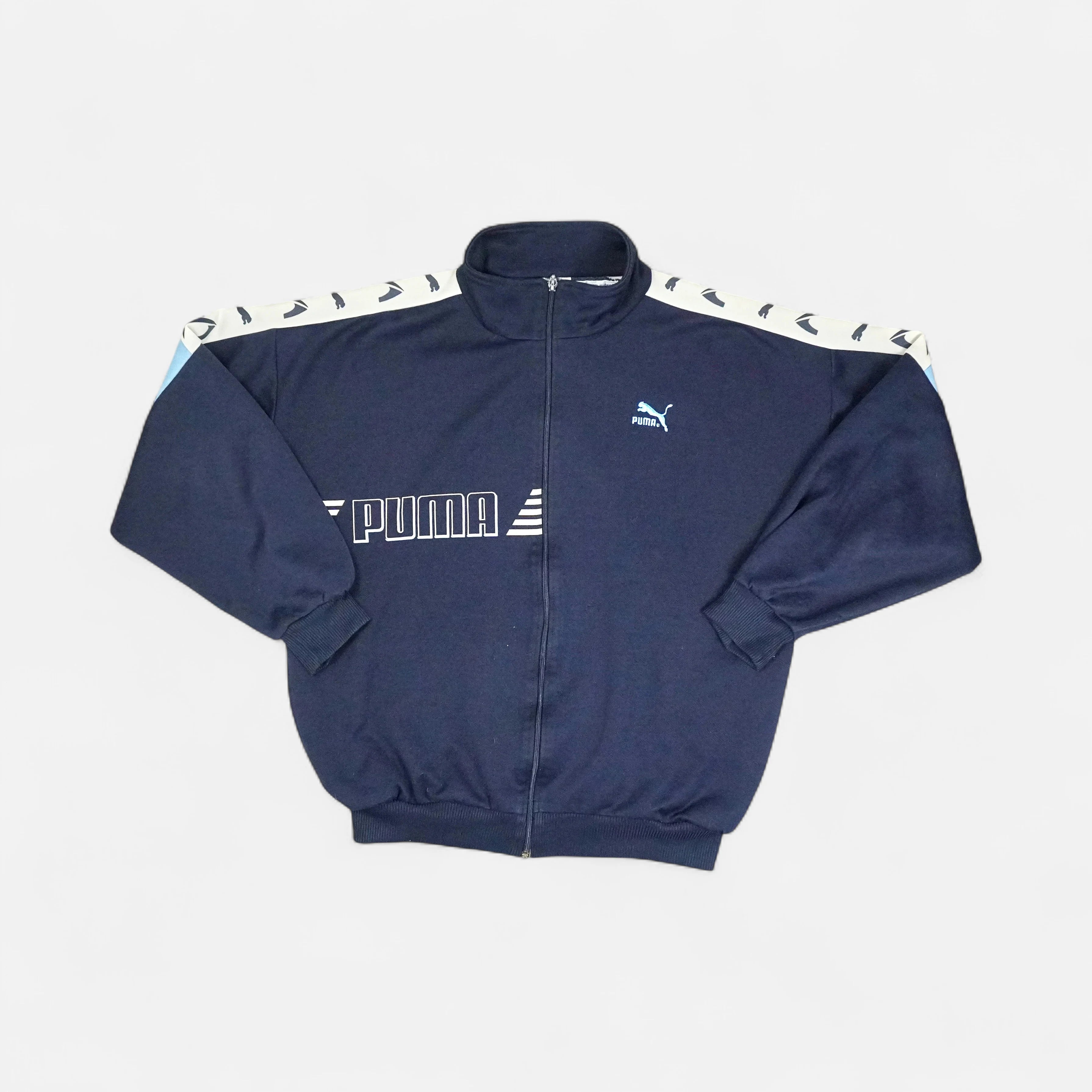 Vintage Puma Navy track jacket (XL)