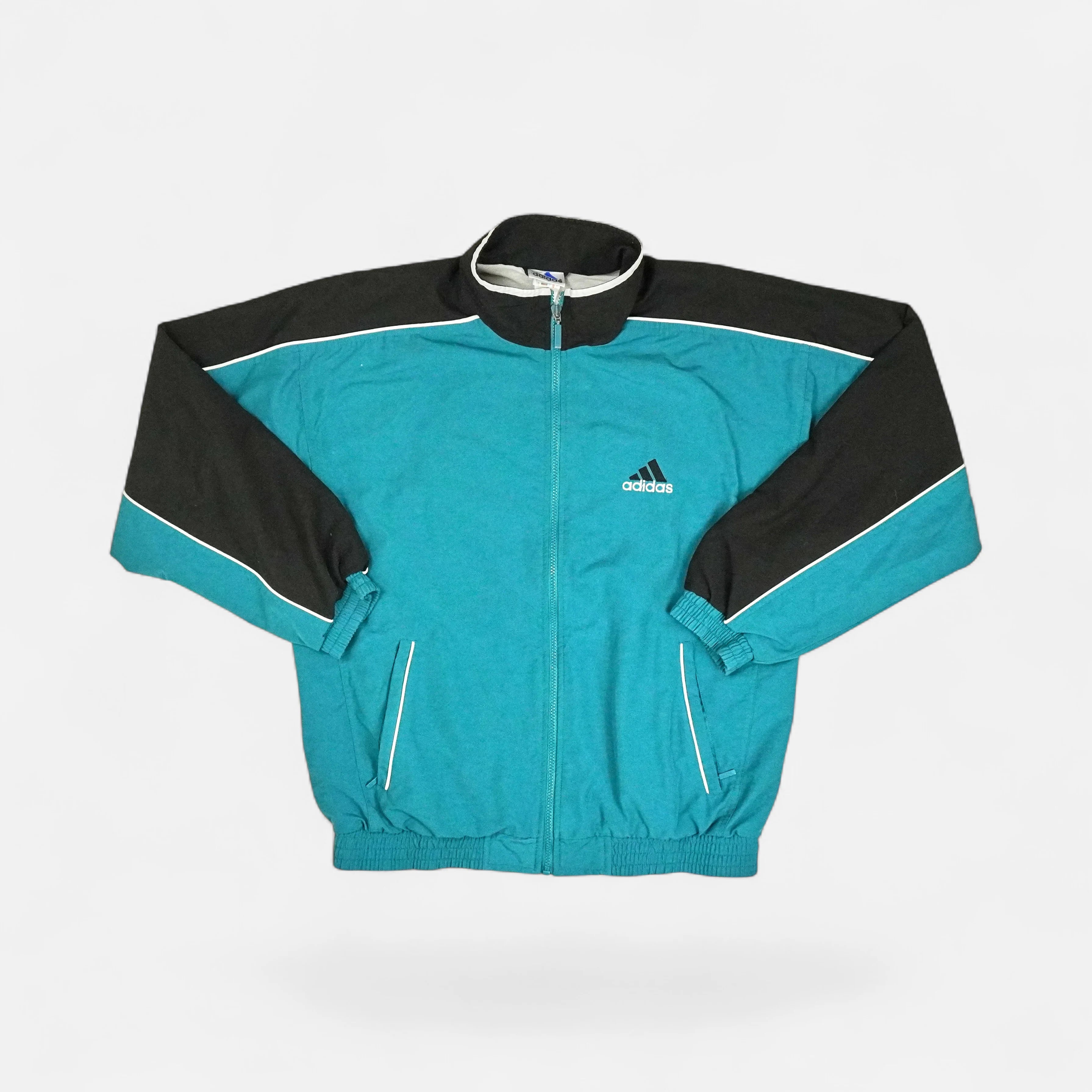 Vintage Adidas Green track jacket (L)