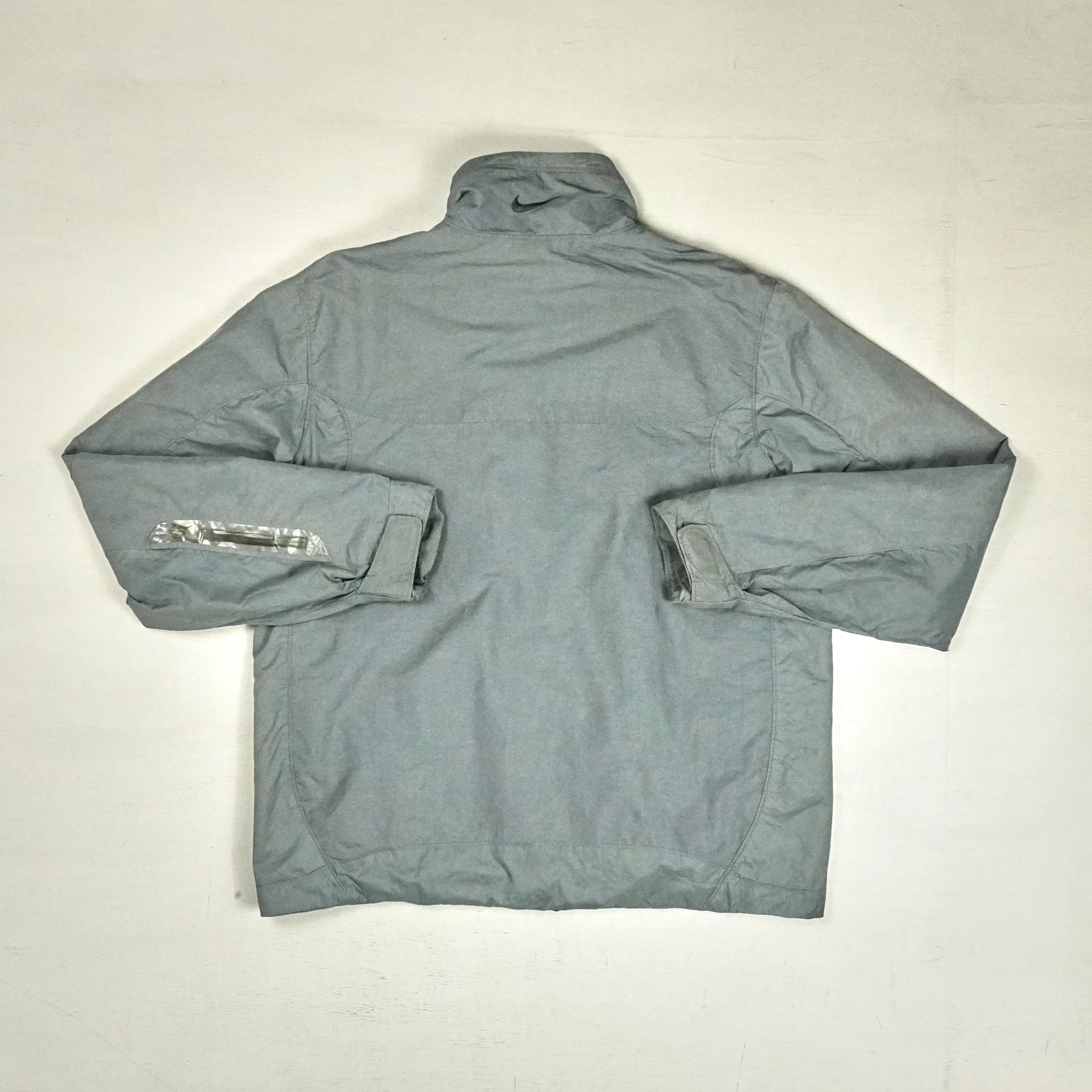 Vintage Grey lightweight windbreaker jacket (M)