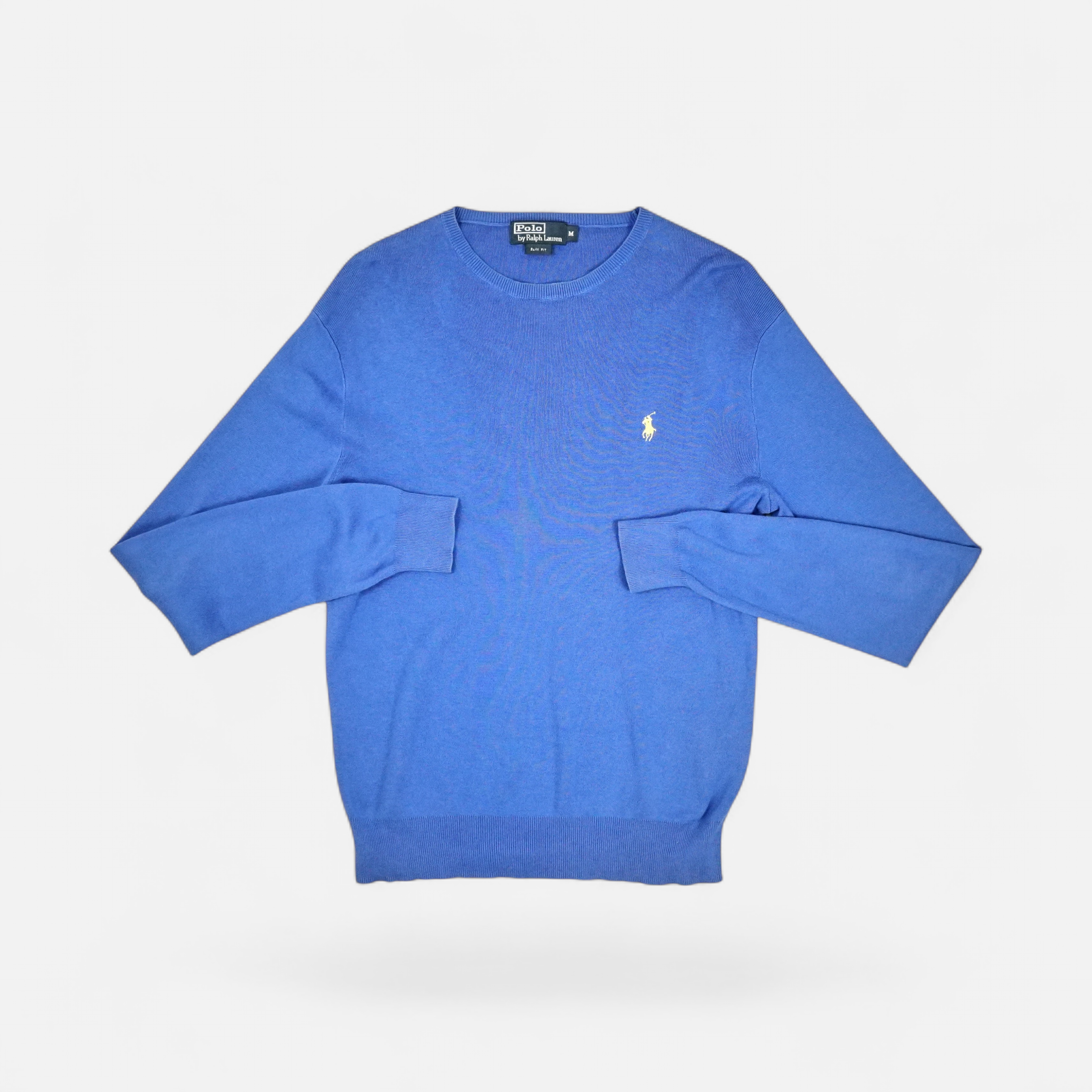 Vintage Polo By Ralph Lauren Blue Knit Jumper (M)