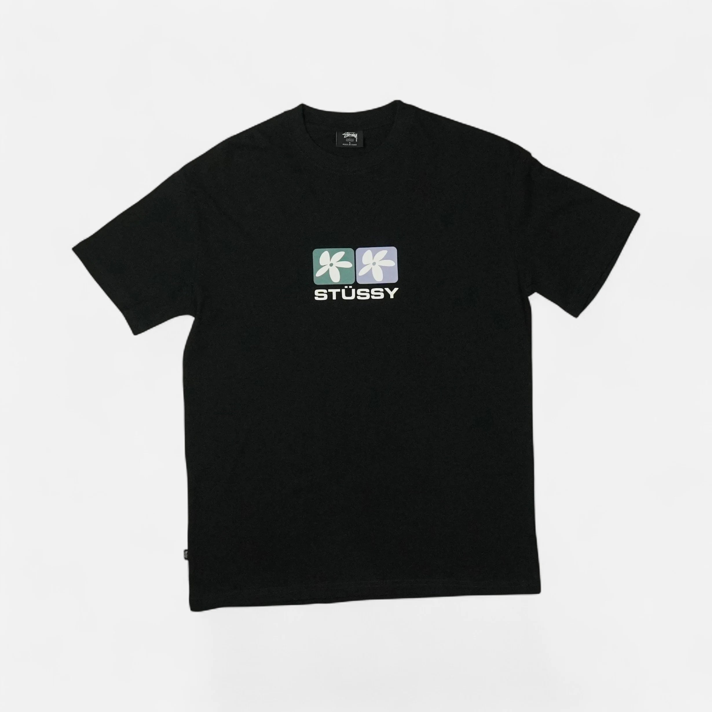 Stüssy Black Flower T-shirt