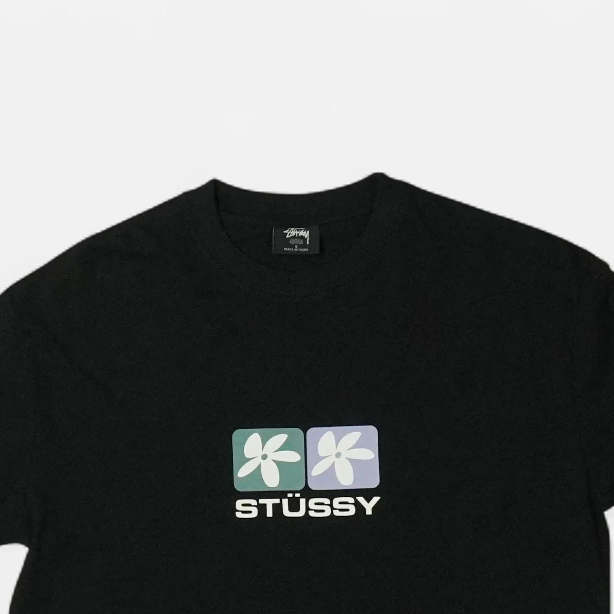 Stüssy Black Flower T-shirt