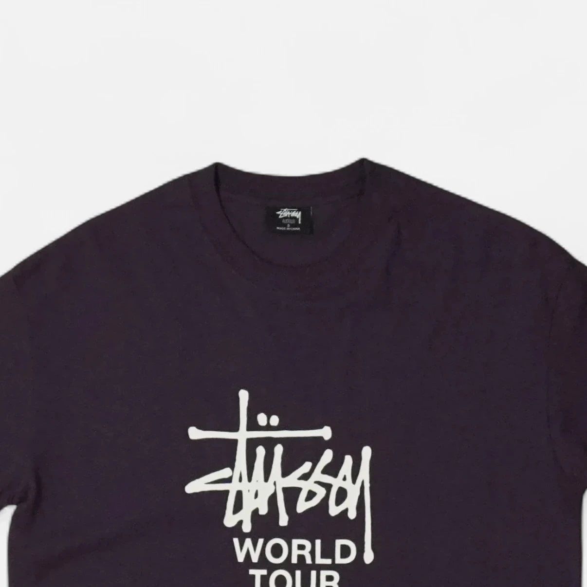 Stüssy Purple World Tour T-shirt