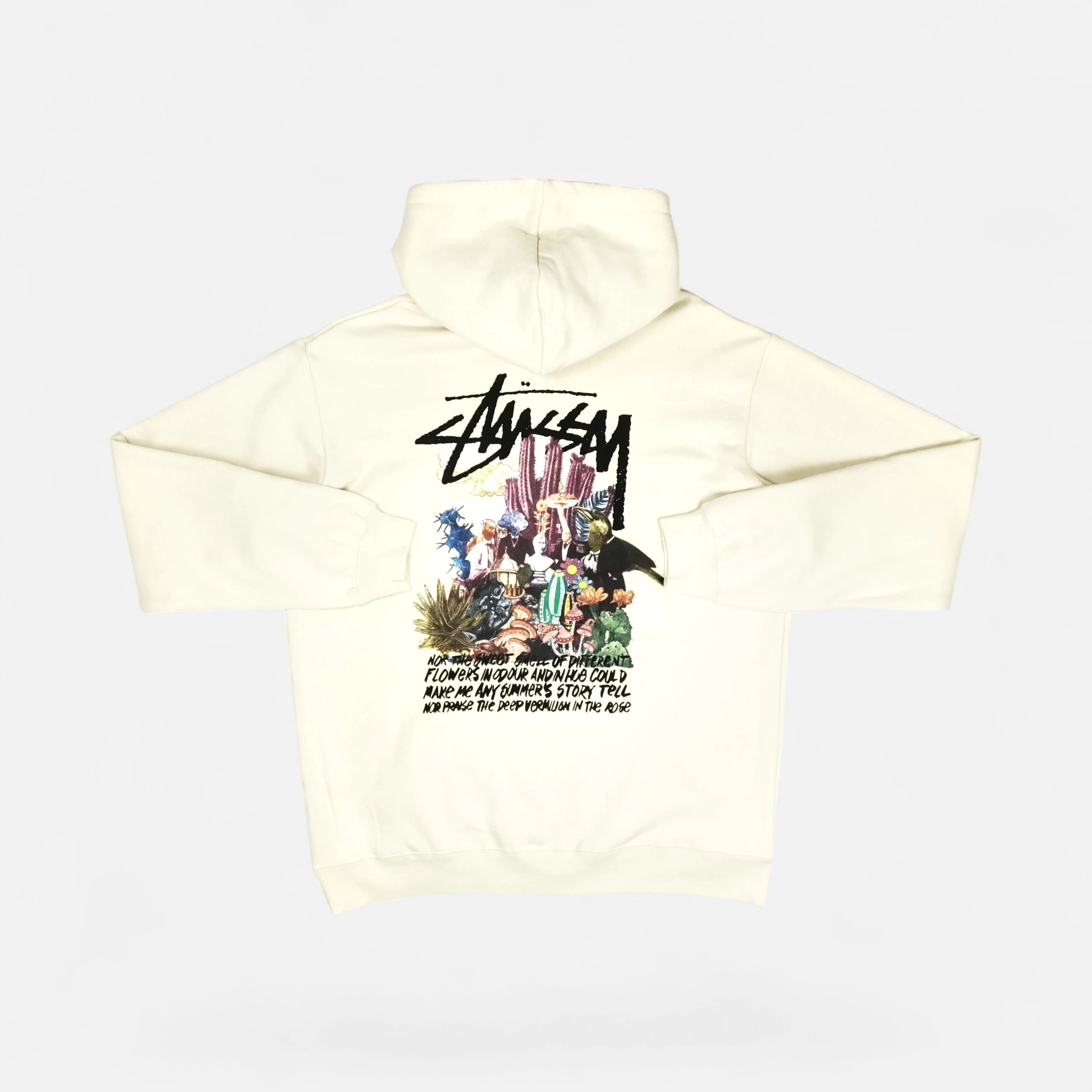 Stussy Beige Graphic Hoodie
