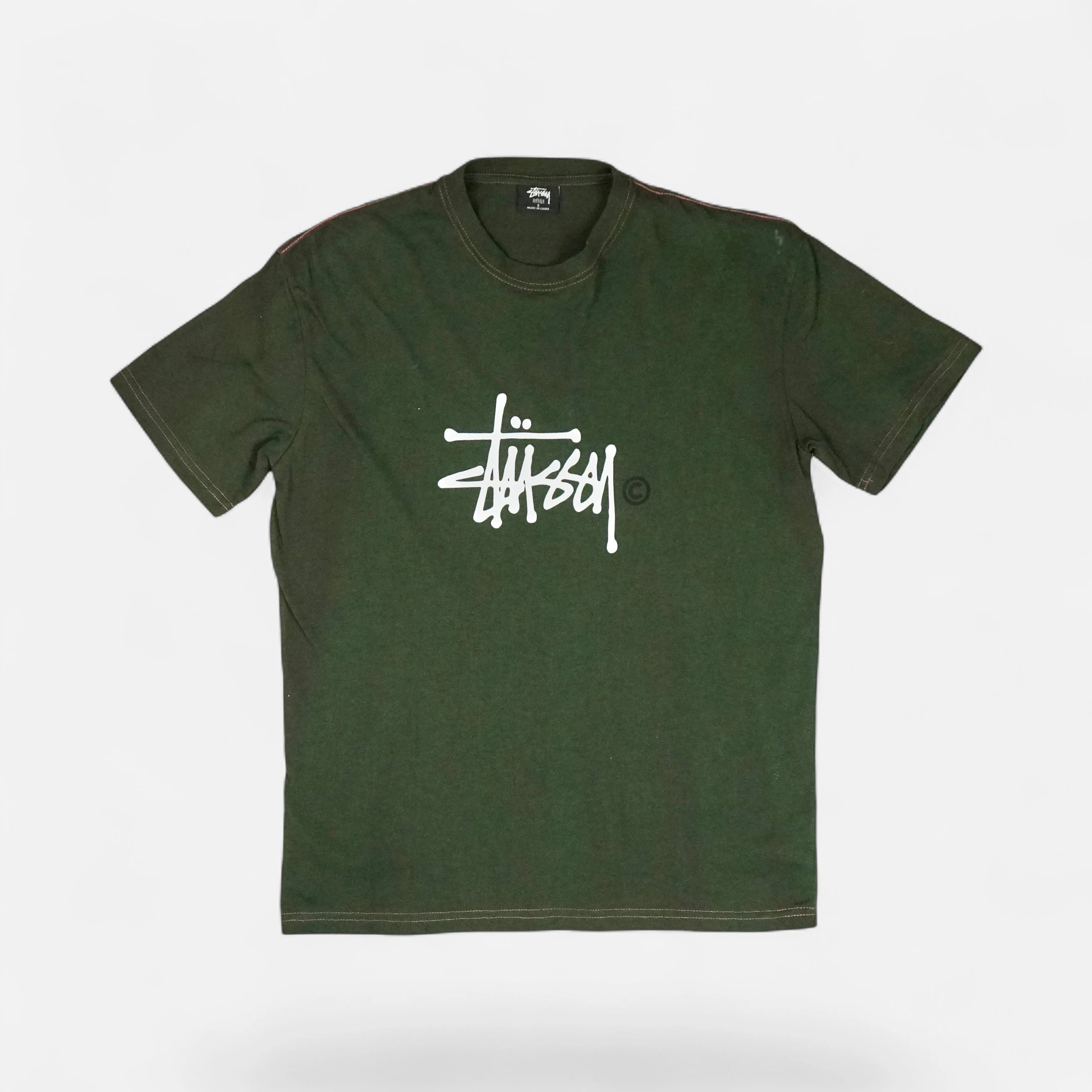 Stussy Green Graphic T-shirt